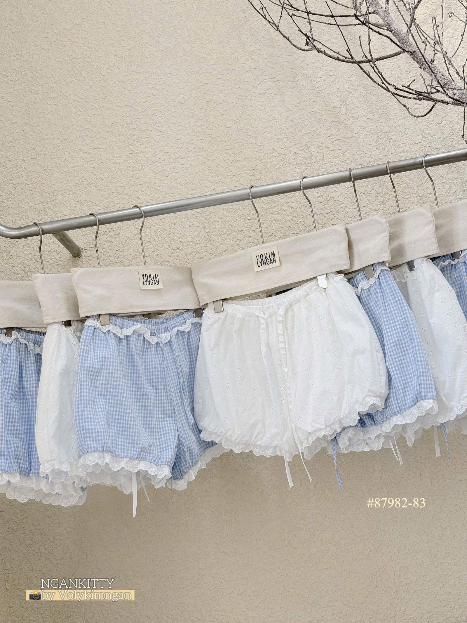 Quần short bí mix bèo ren - Ảnh 6