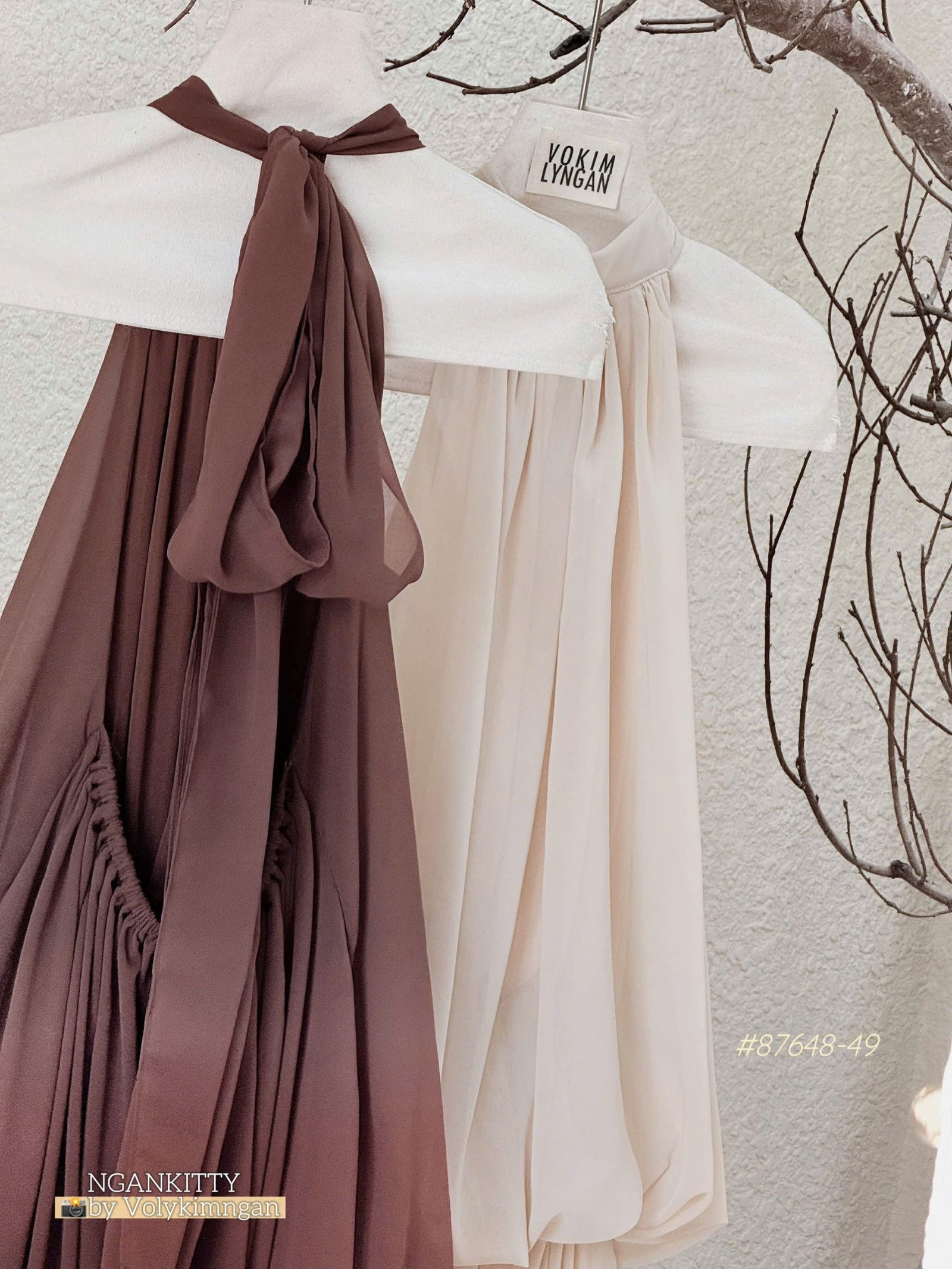 Váy voal tầng hở lưng - Ảnh 5