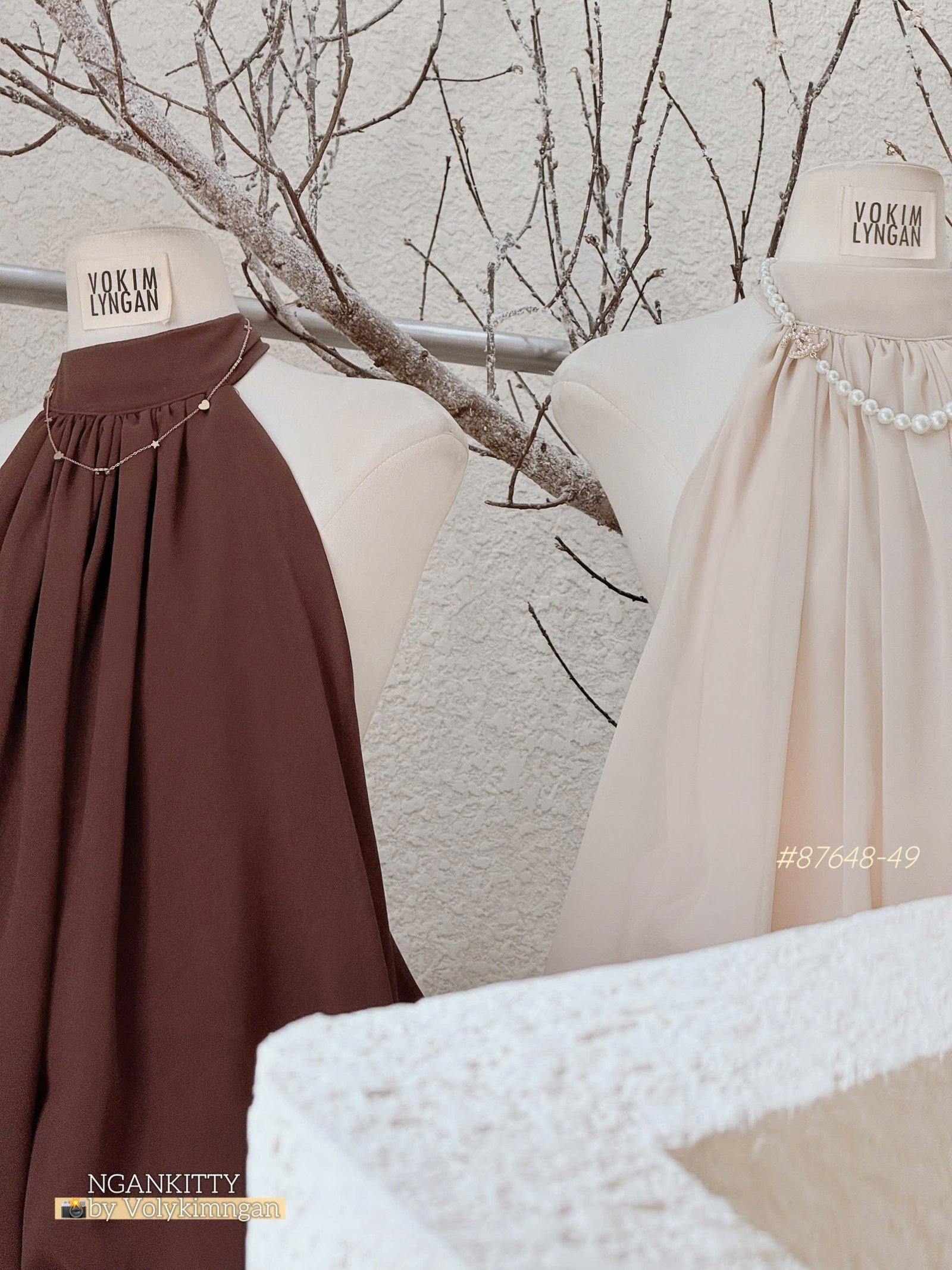 Váy voal tầng hở lưng - Ảnh 4