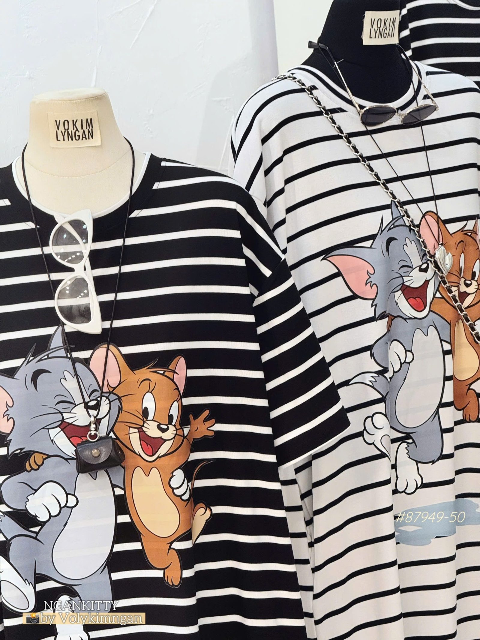 Đầm suông sọc Tom&Jerry - Ảnh 6