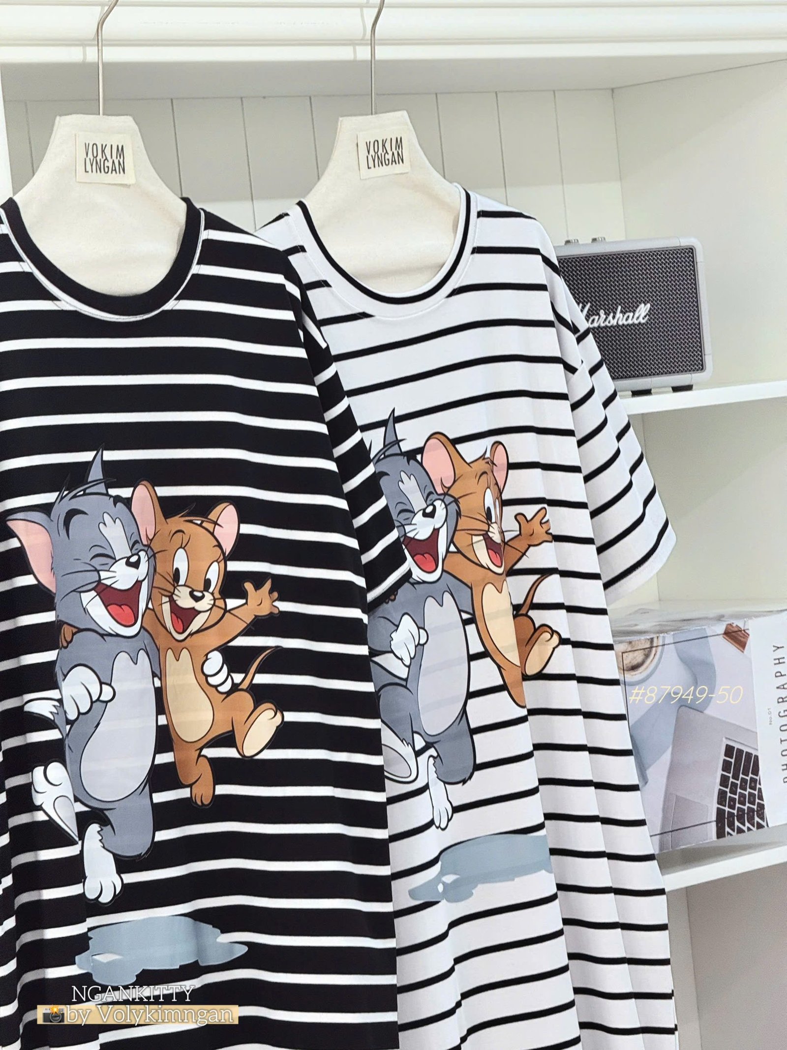 Đầm suông sọc Tom&Jerry - Ảnh 7