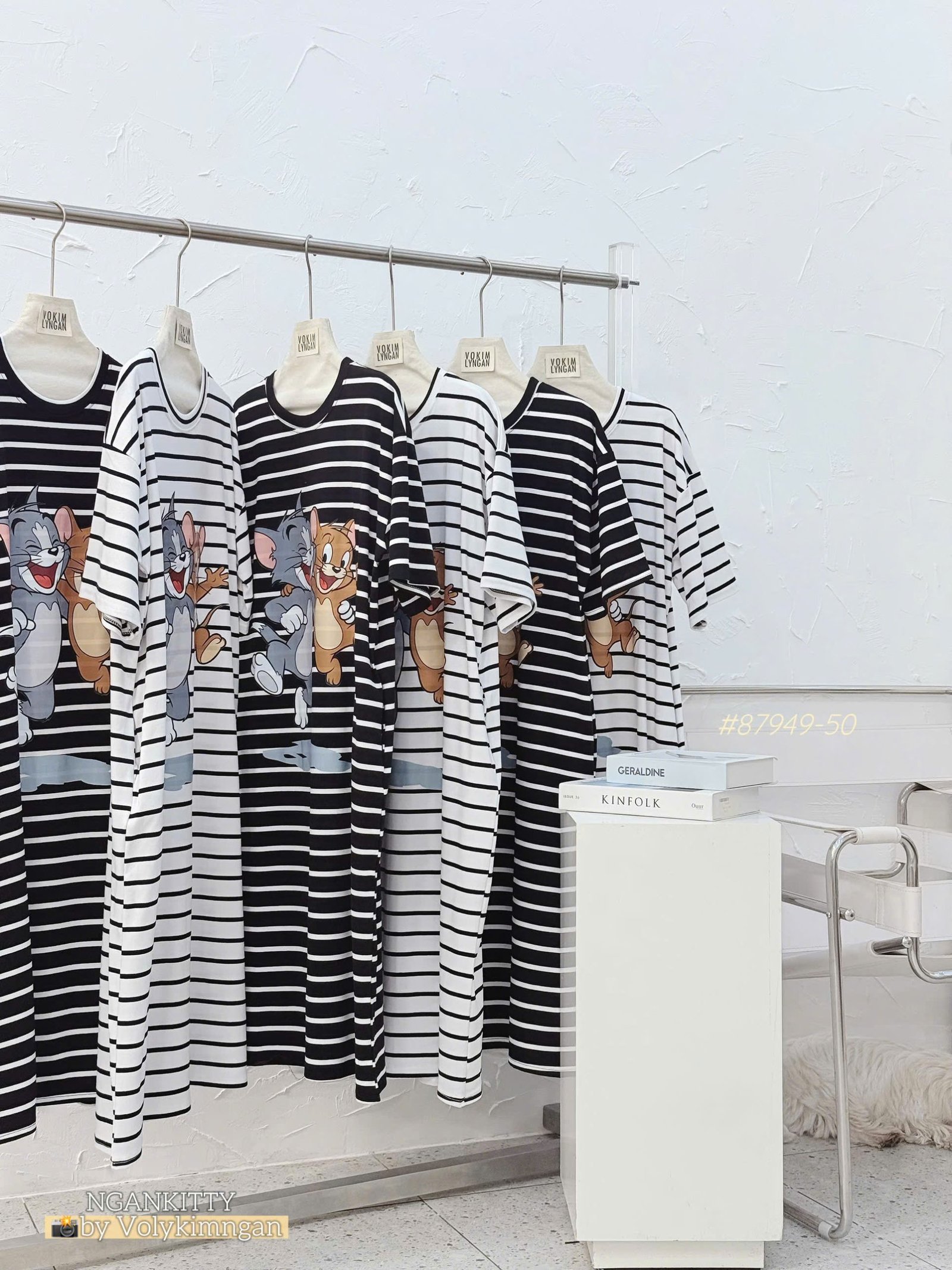 Đầm suông sọc Tom&Jerry - Ảnh 11