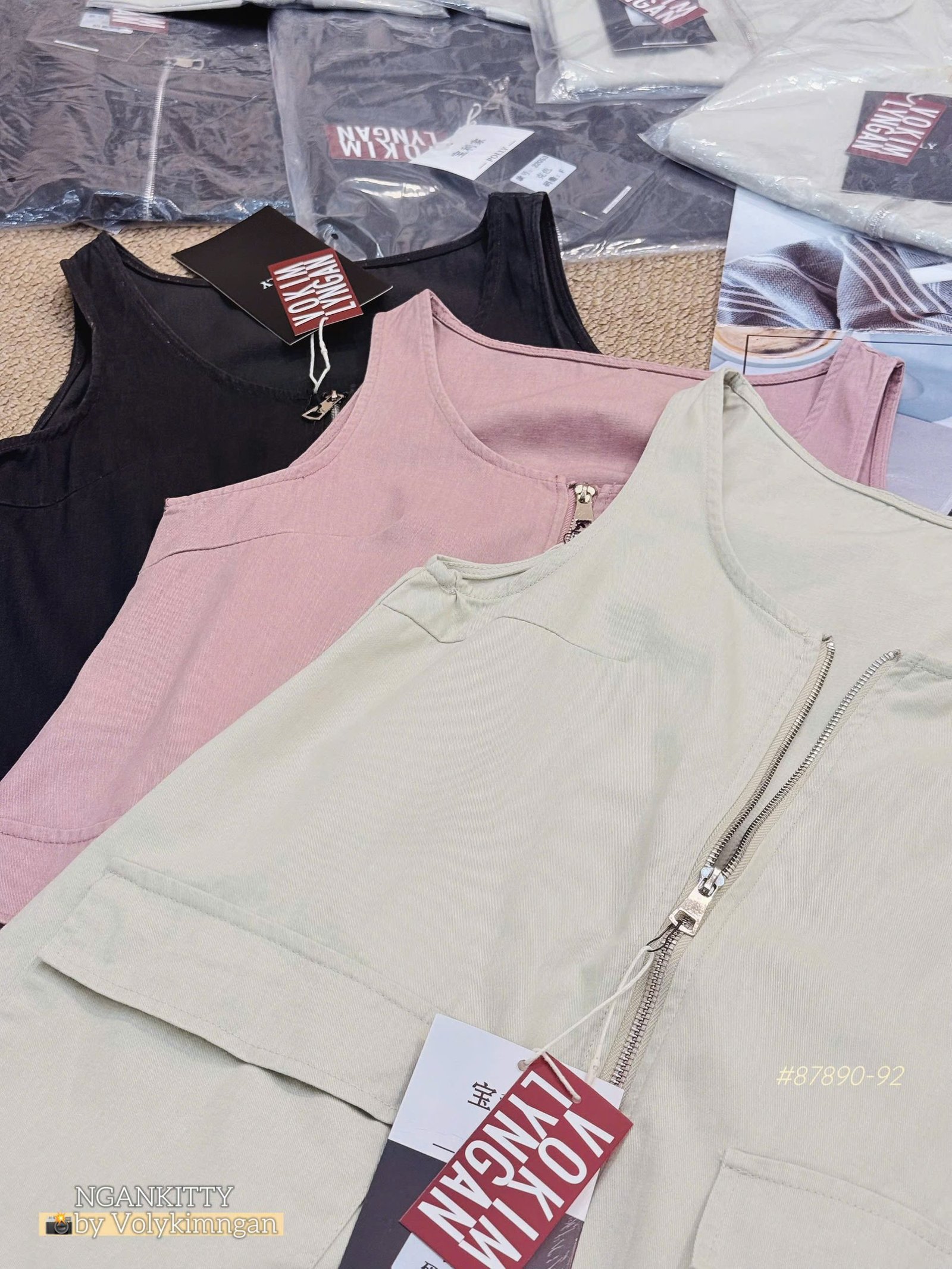 Đầm chữ A sn denim dây kéo - Ảnh 5