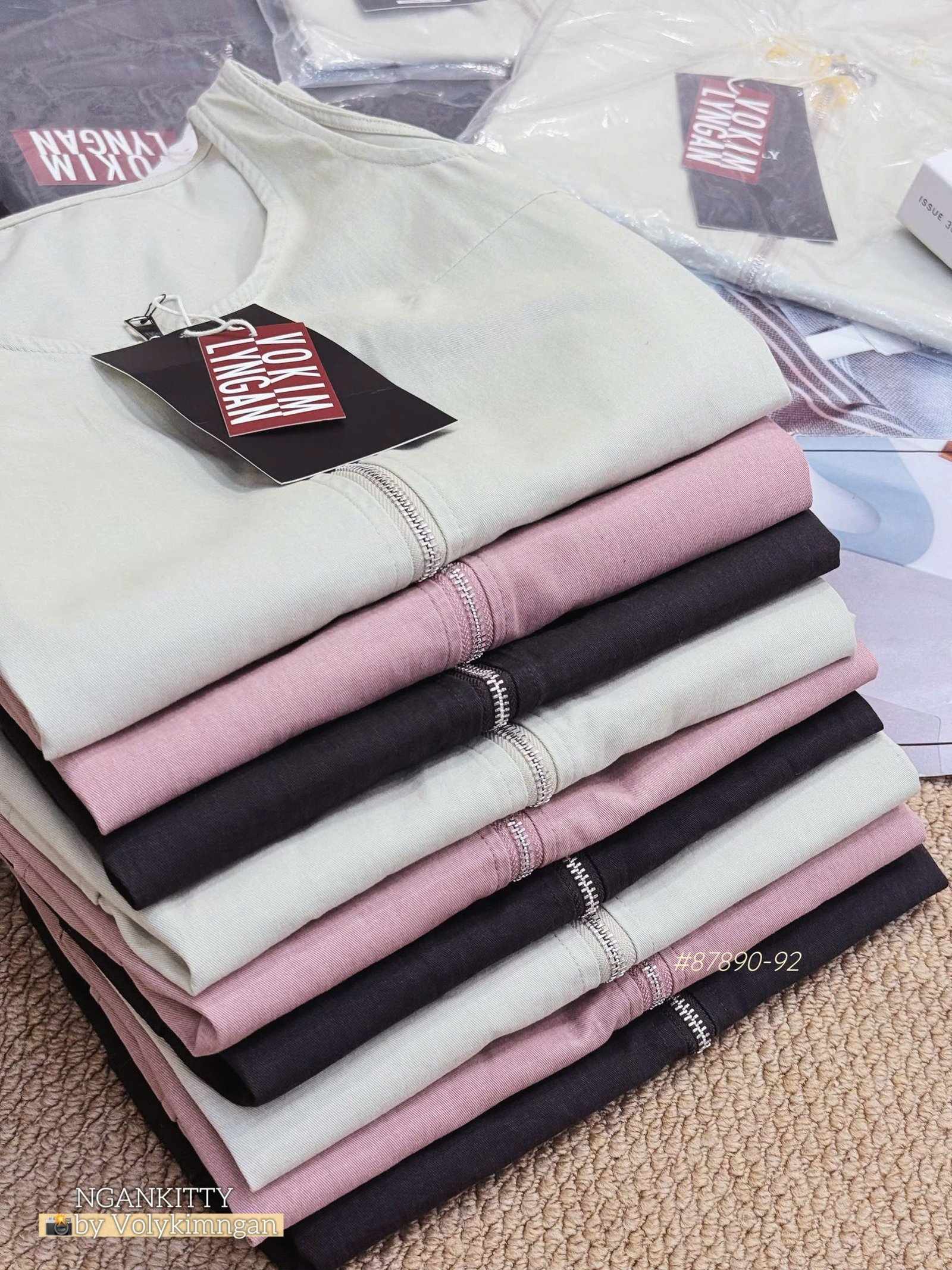 Đầm chữ A sn denim dây kéo - Ảnh 2