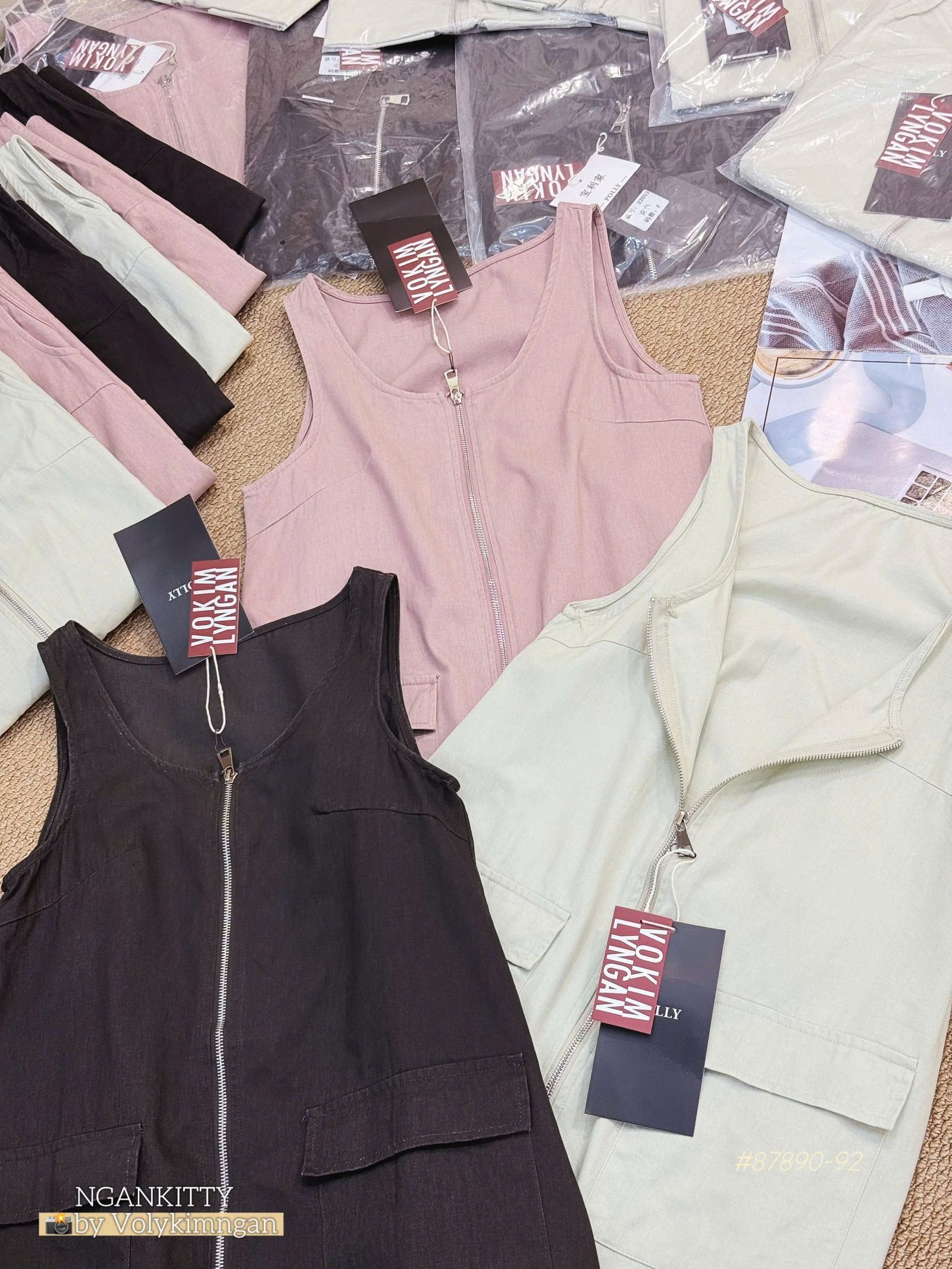 Đầm chữ A sn denim dây kéo - Ảnh 6