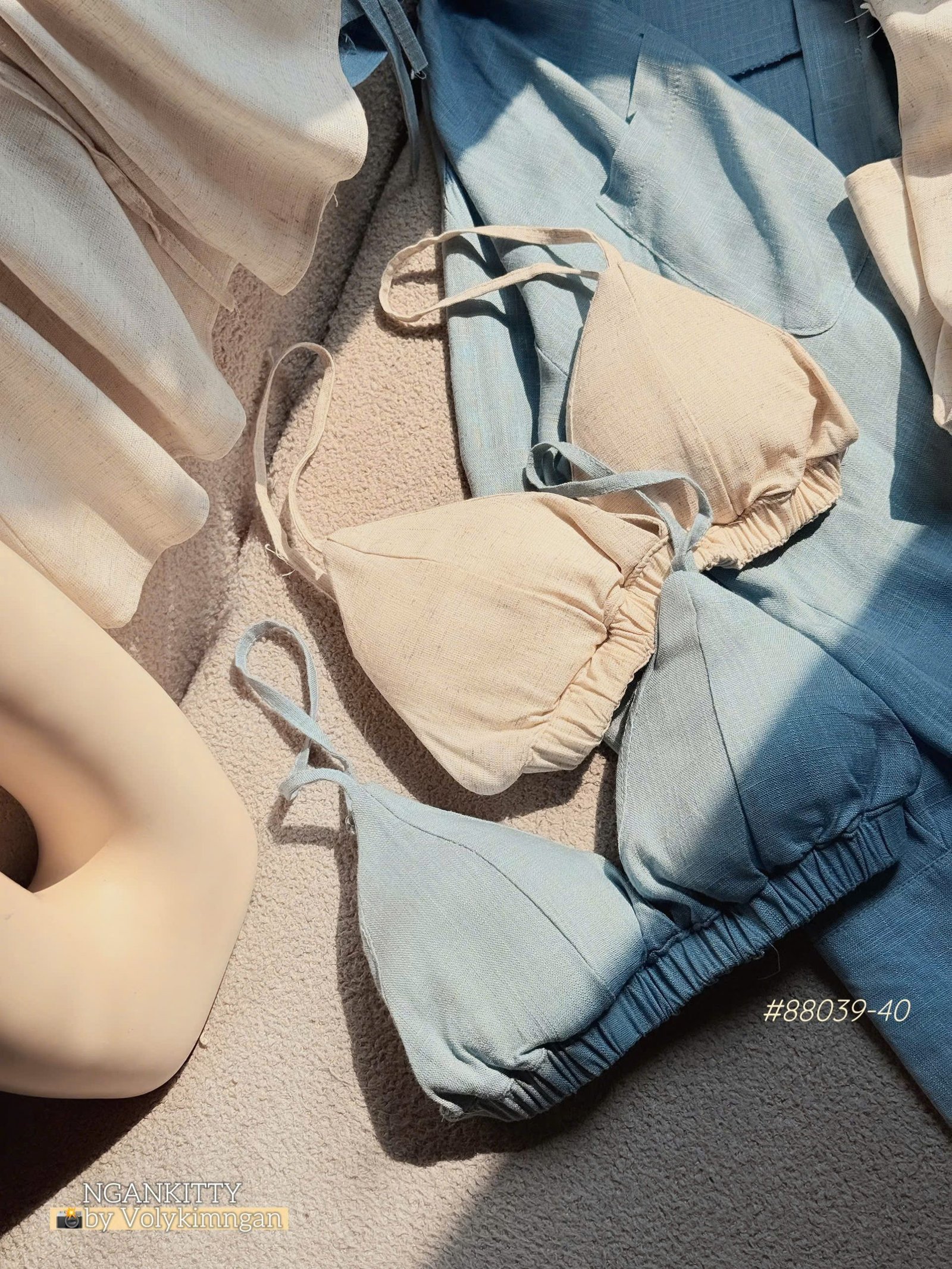 Set short xô cổ V kèm bra - Ảnh 6