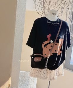 Alternative view of Set Mèo short hoa viền ren