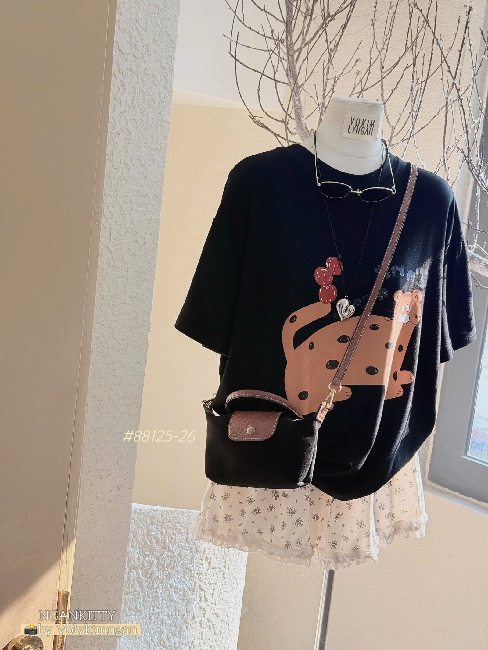 Set Mèo short hoa viền ren - Ảnh 2