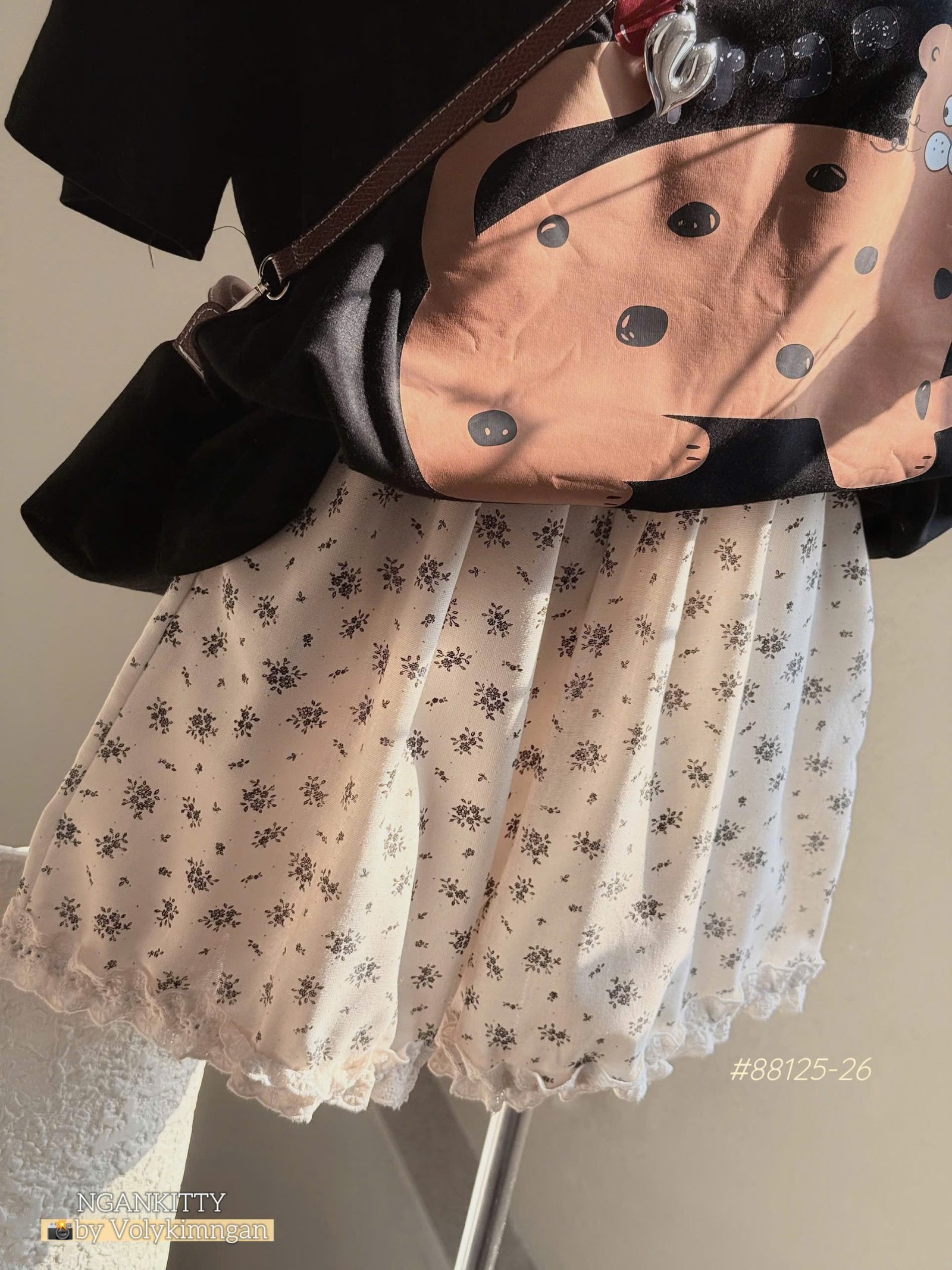 Set Mèo short hoa viền ren - Ảnh 5