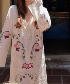 Alternative view of Đầm Maxi xô hoa thêu