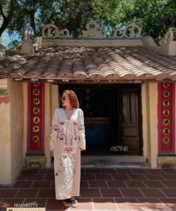 Đầm Maxi xô hoa thêu