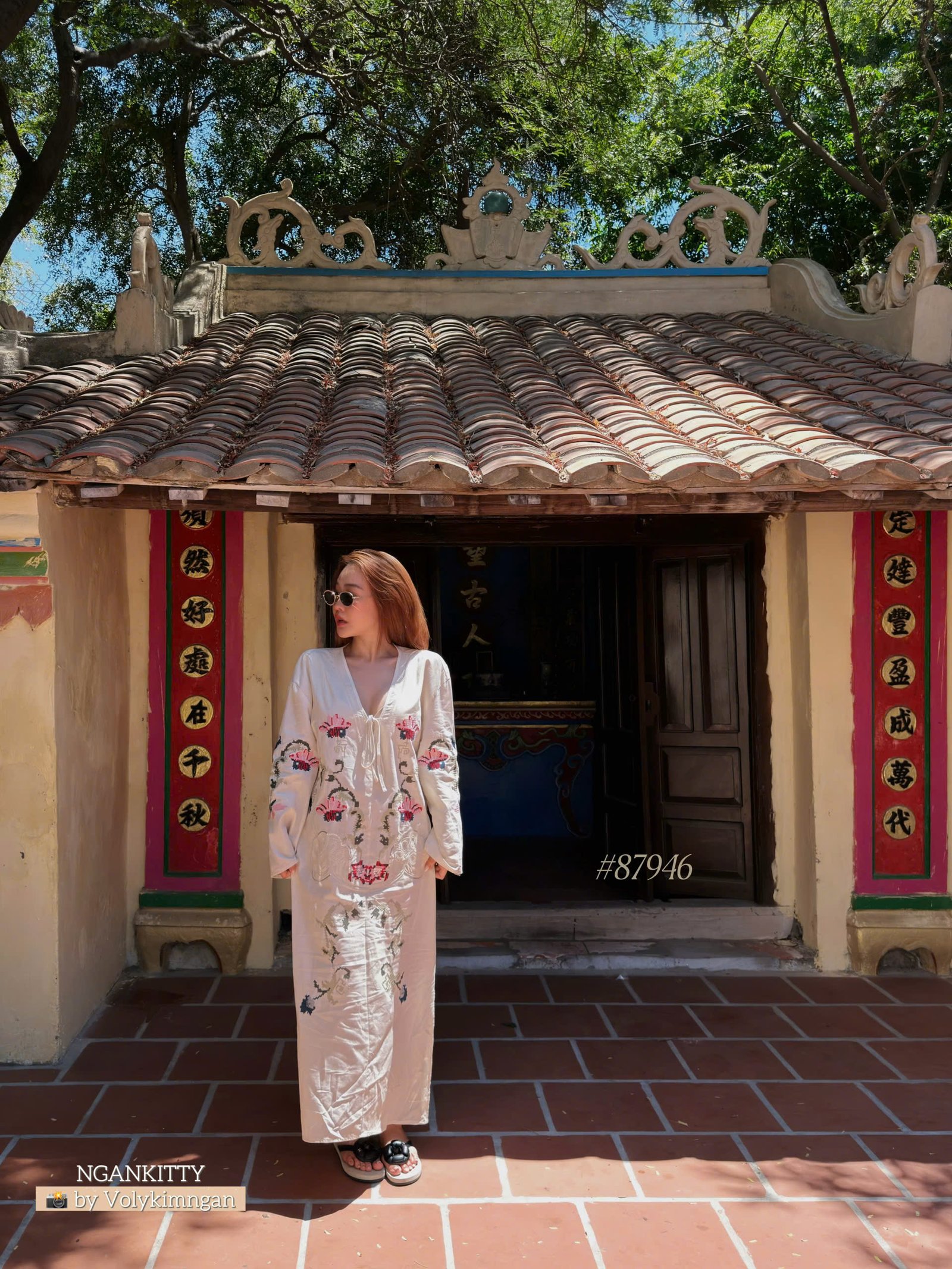 Đầm Maxi xô hoa thêu