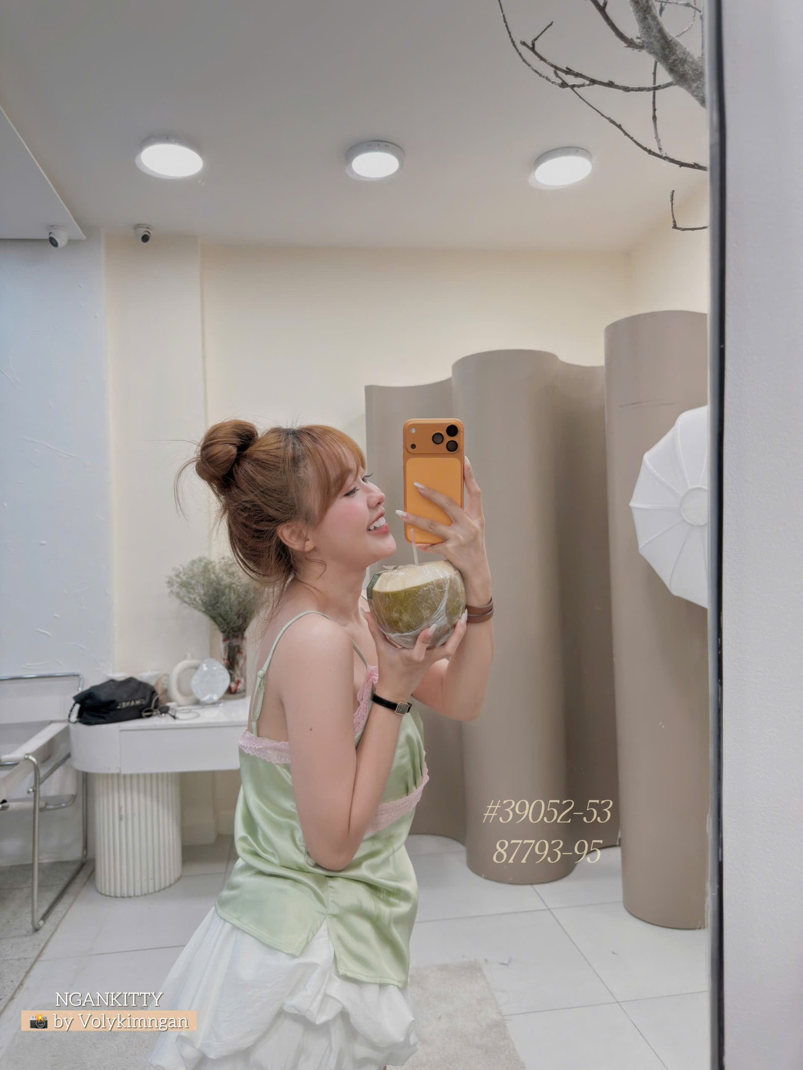 Áo 2s lụa satin mix ren G - Ảnh 5