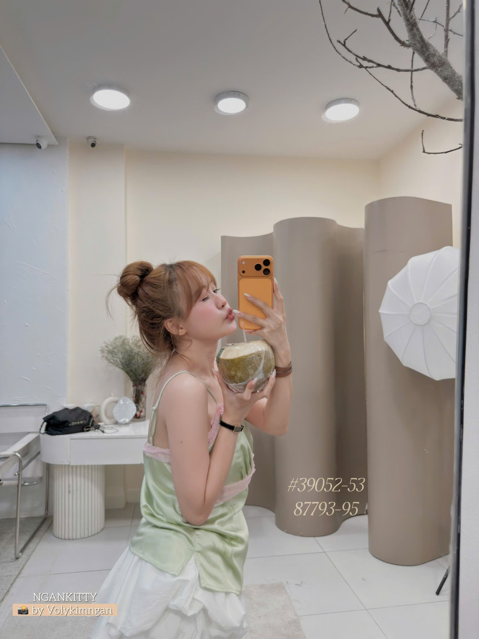 Áo 2s lụa satin mix ren G - Ảnh 3