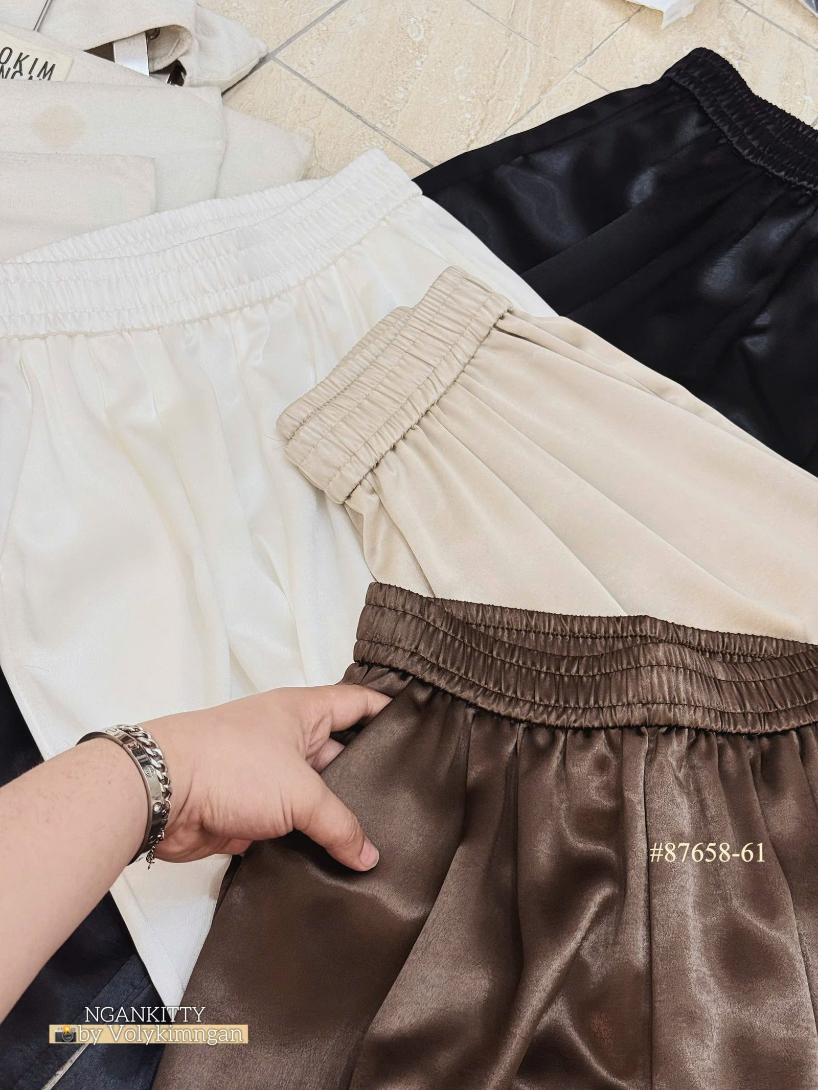 Quần lụa suông lưng chun - Ảnh 8