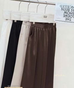 Alternative view of Quần lụa suông lưng chun