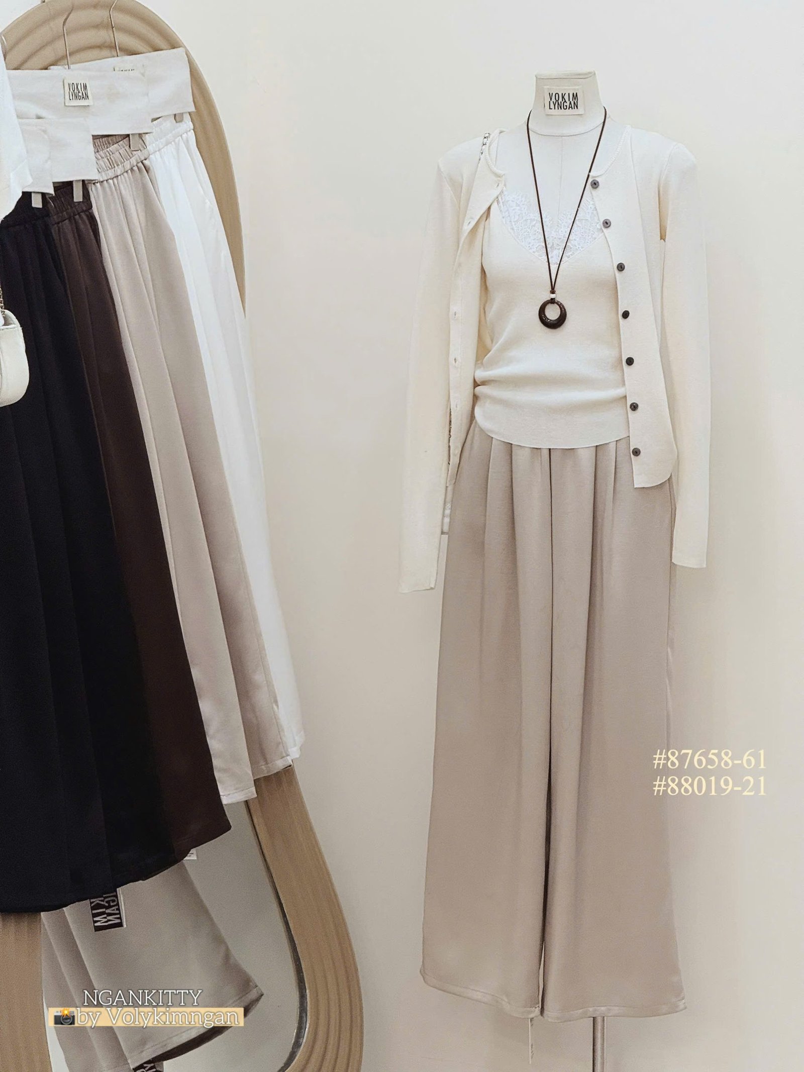 Quần lụa suông lưng chun - Ảnh 3