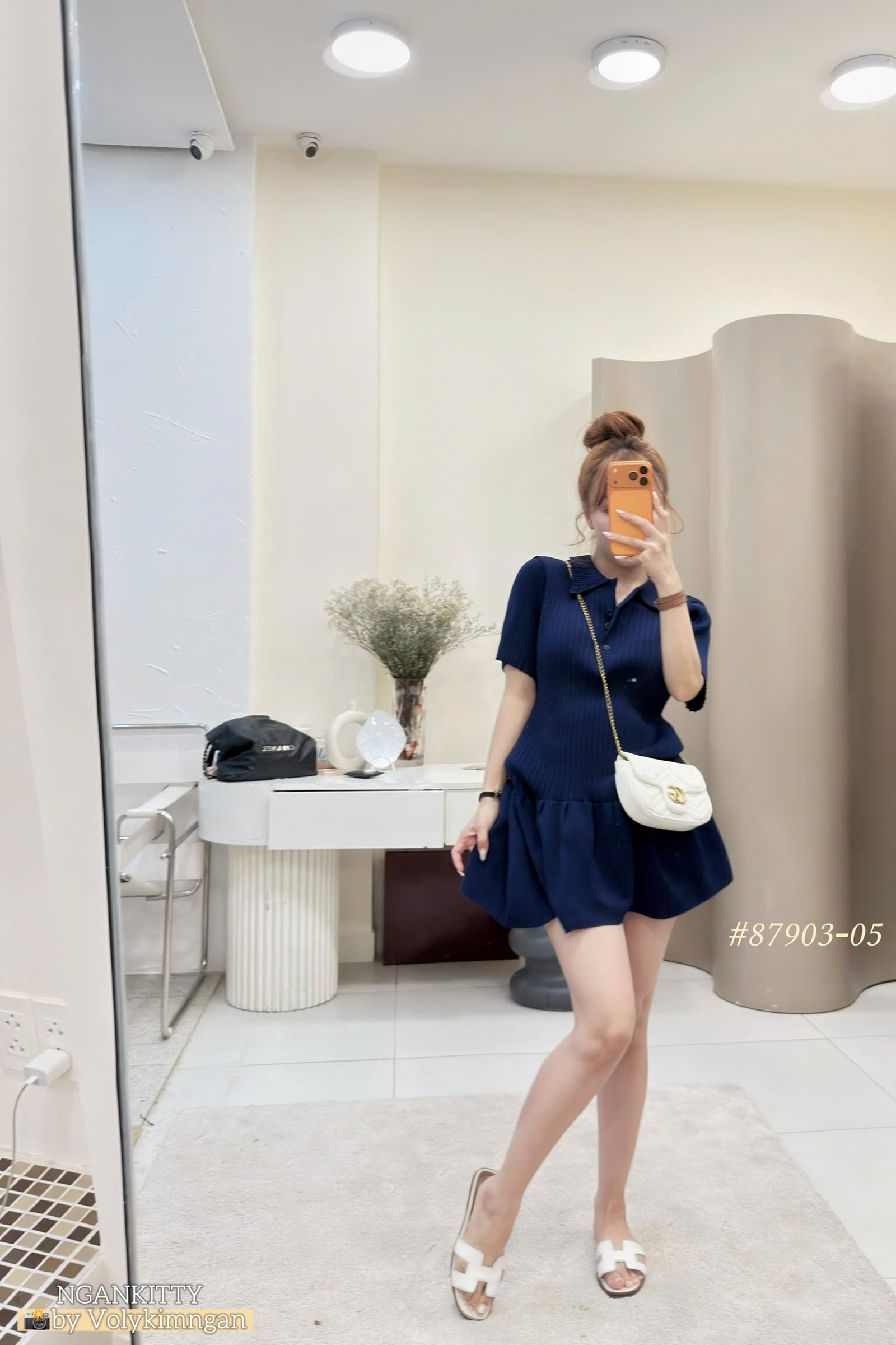 Váy montehi ngắn polo