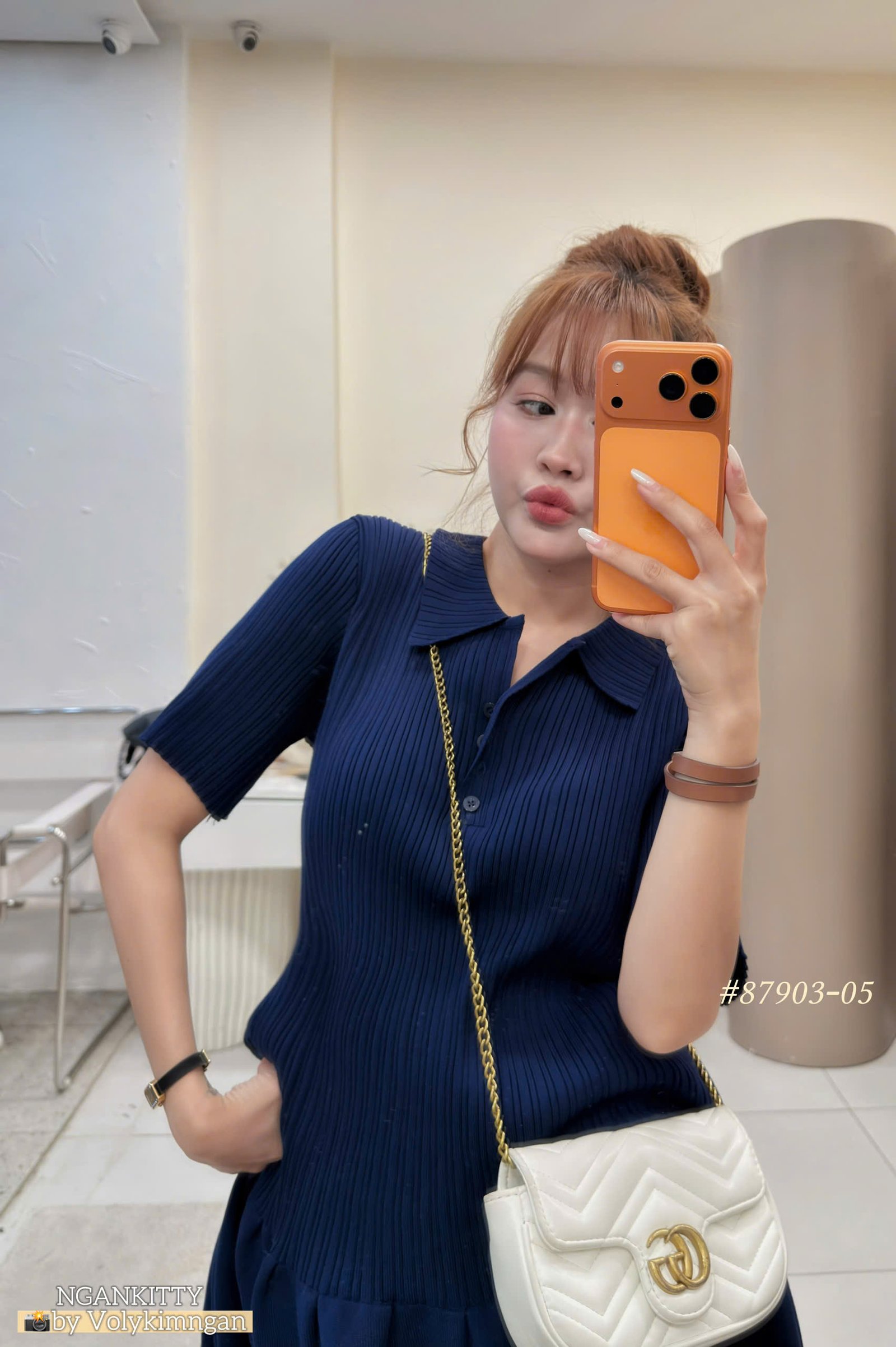 Váy montehi ngắn polo - Ảnh 3