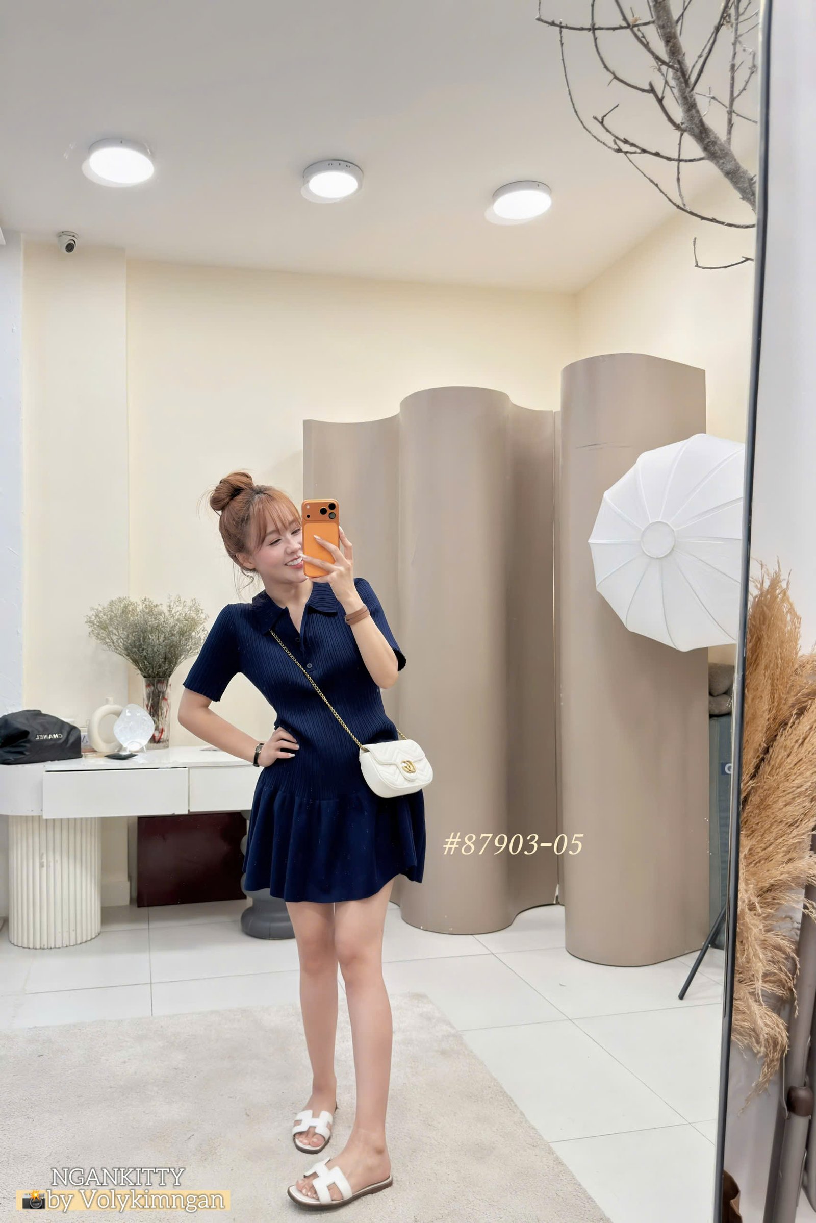 Váy montehi ngắn polo - Ảnh 6