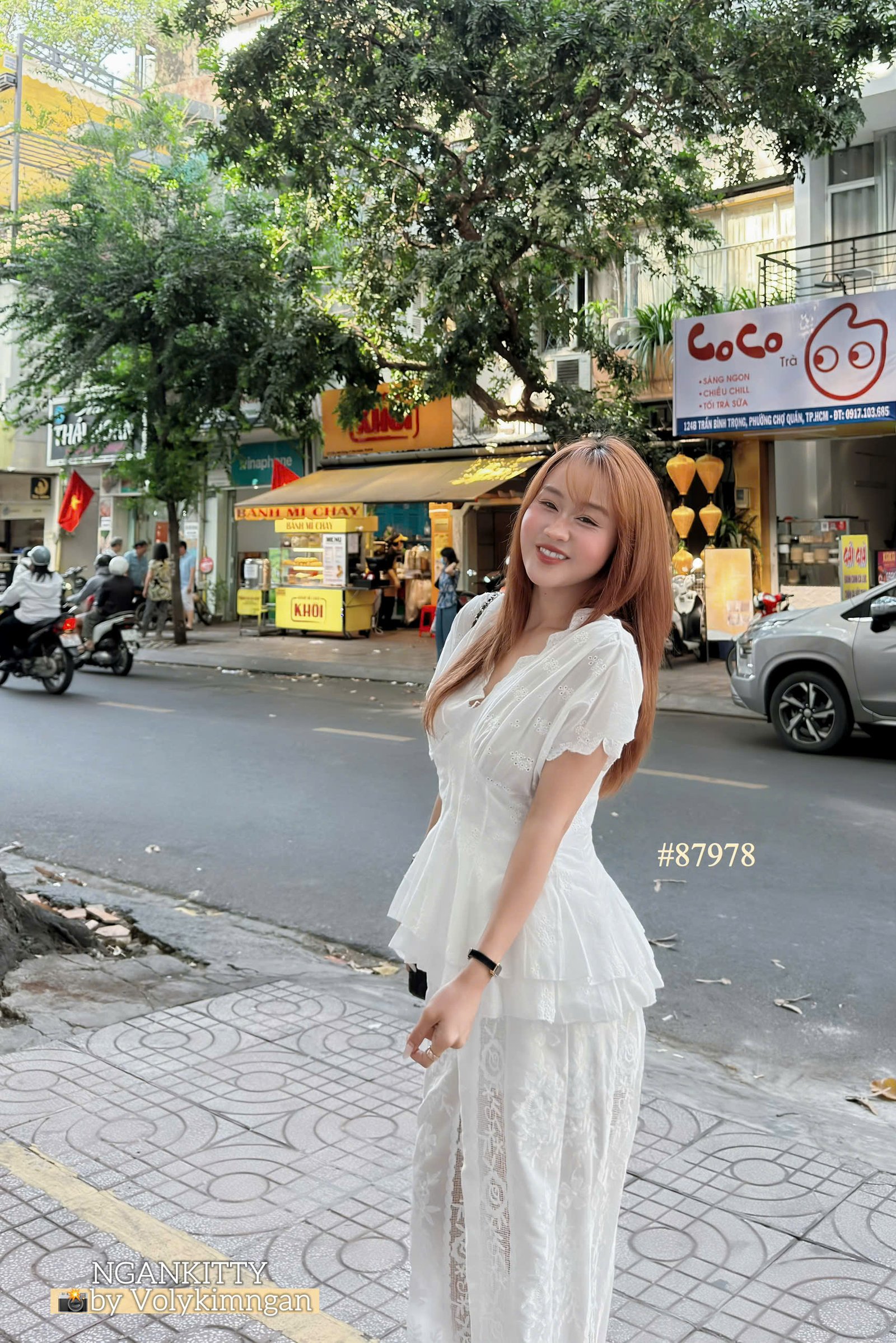 Set xô thêu cổ V quần ren