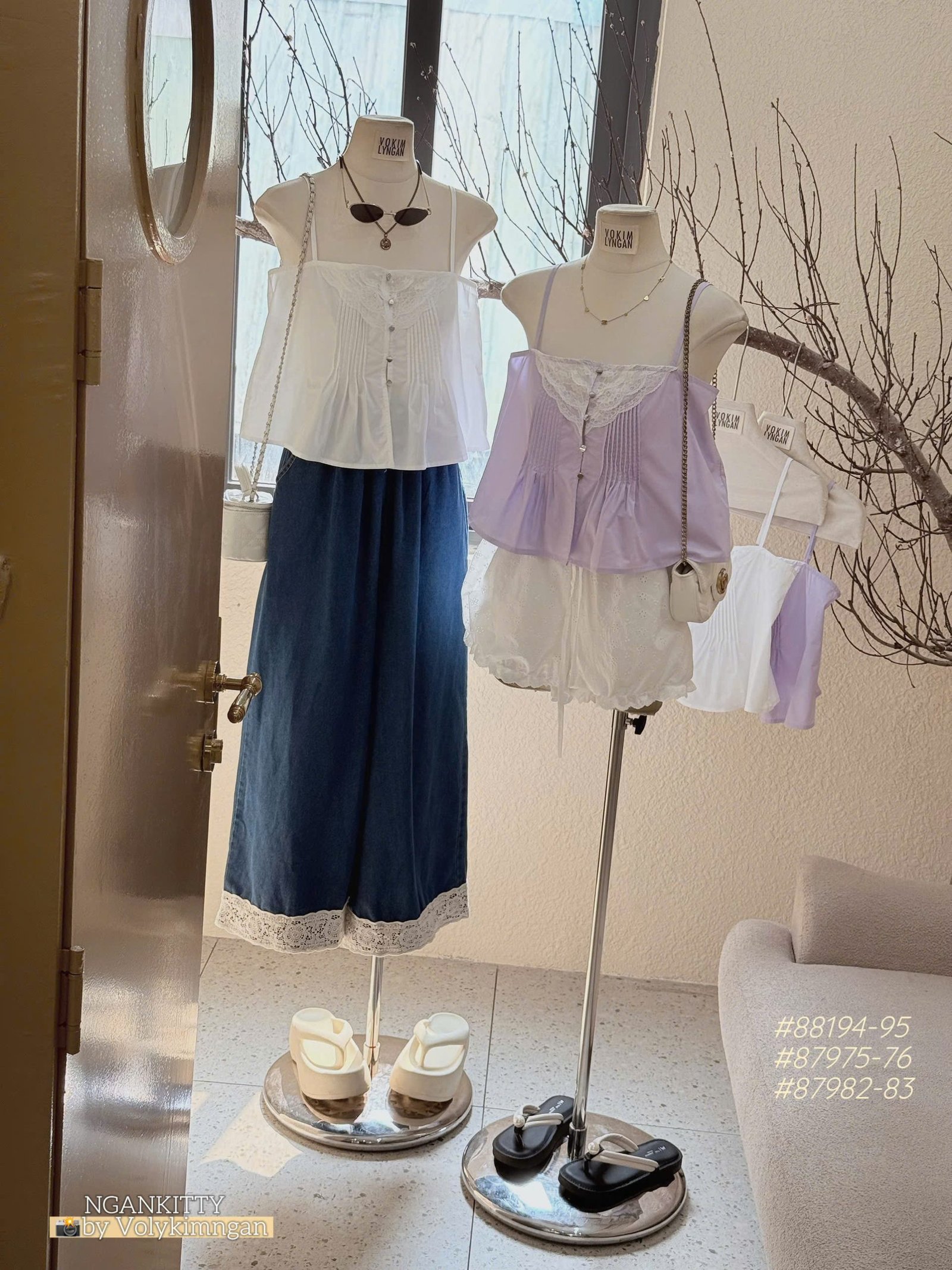 Áo 2s ren xô xếp ly - Ảnh 6