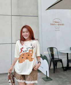 Set Mèo short hoa viền ren