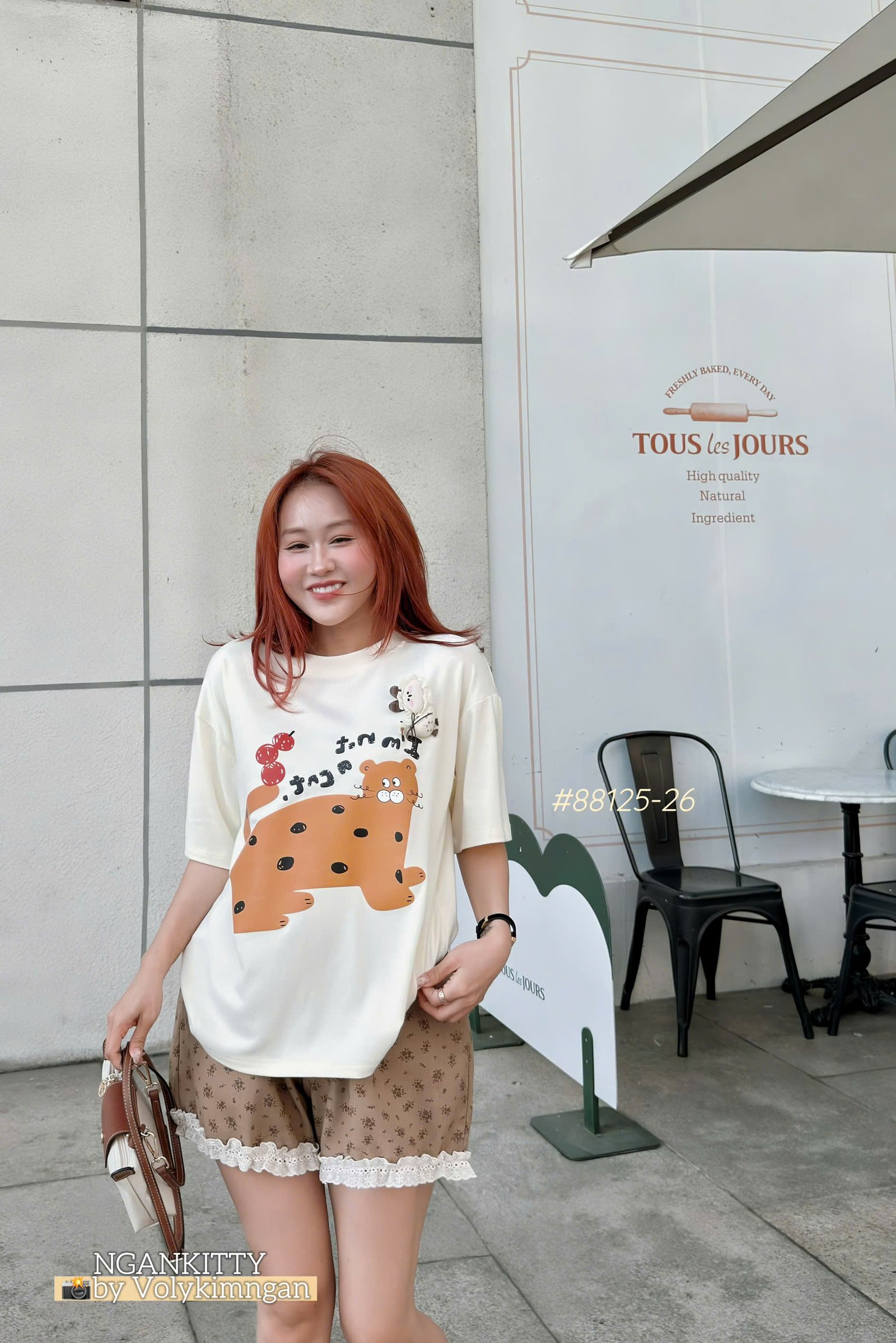Set Mèo short hoa viền ren