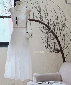 Set dây chân váy tầng đục lỗ