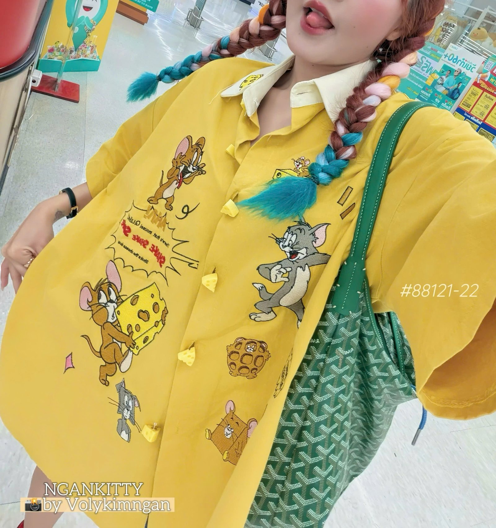 Áo sơmi Tom&Jerry nút cheese - Ảnh 5