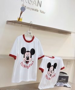 Alternative view of Áo Mickey Boys viền đỏ