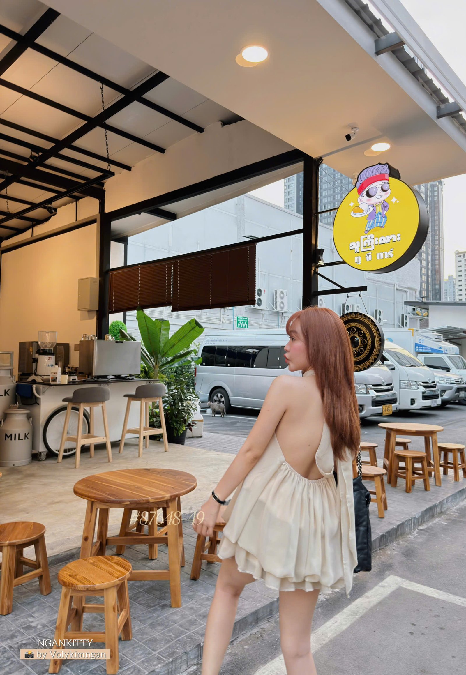 Váy voal tầng hở lưng - Ảnh 9