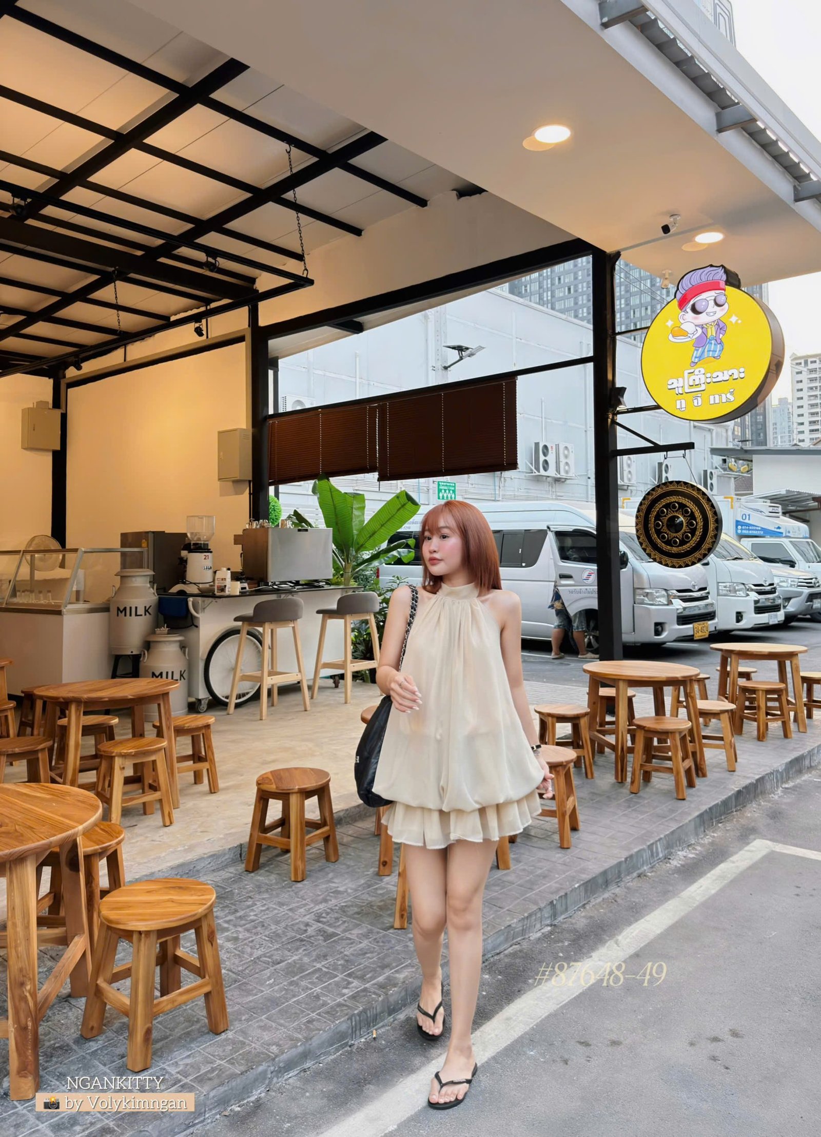 Váy voal tầng hở lưng - Ảnh 6