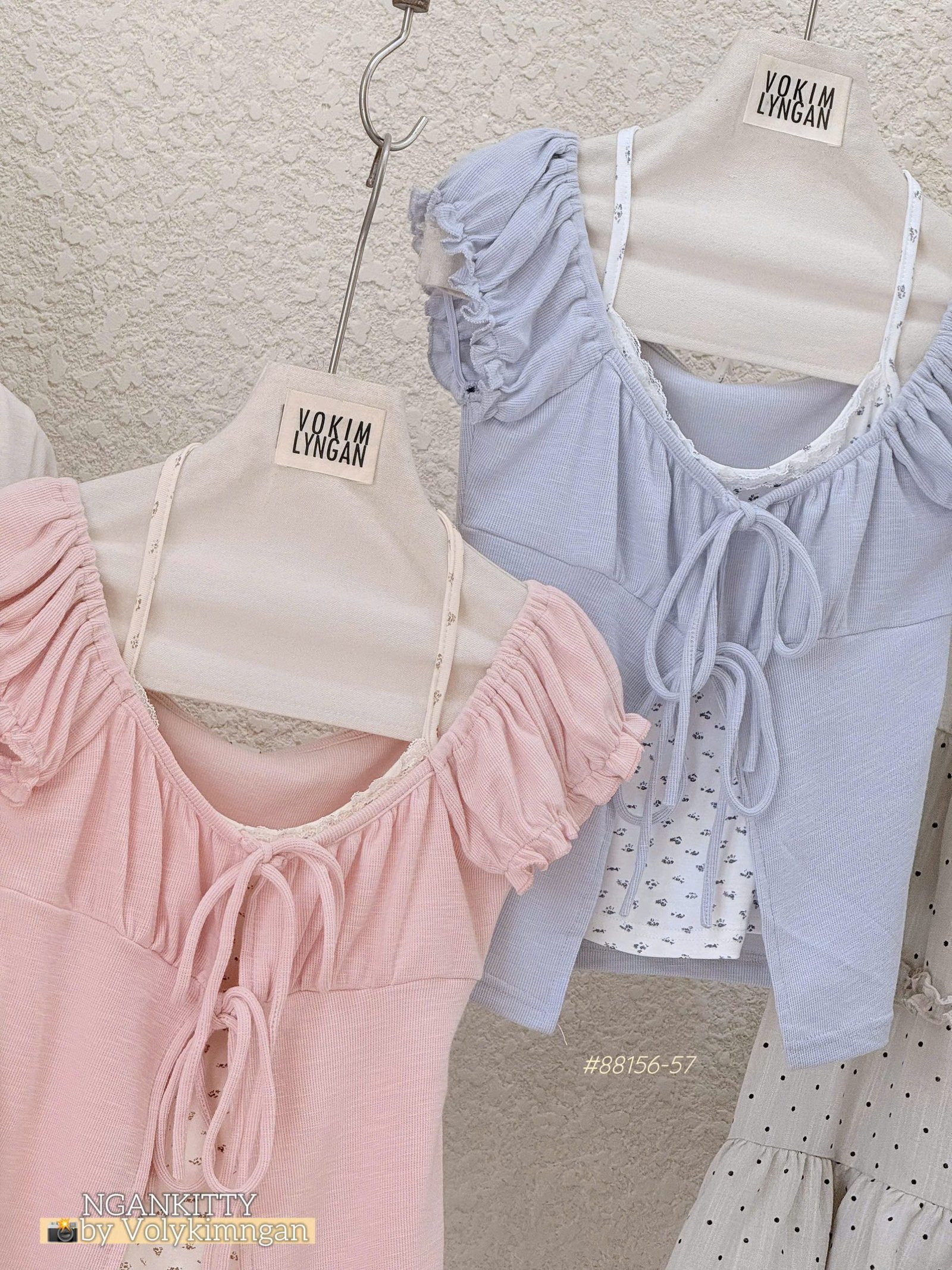 Áo 2s yếm hoa tay nhúng - Ảnh 18