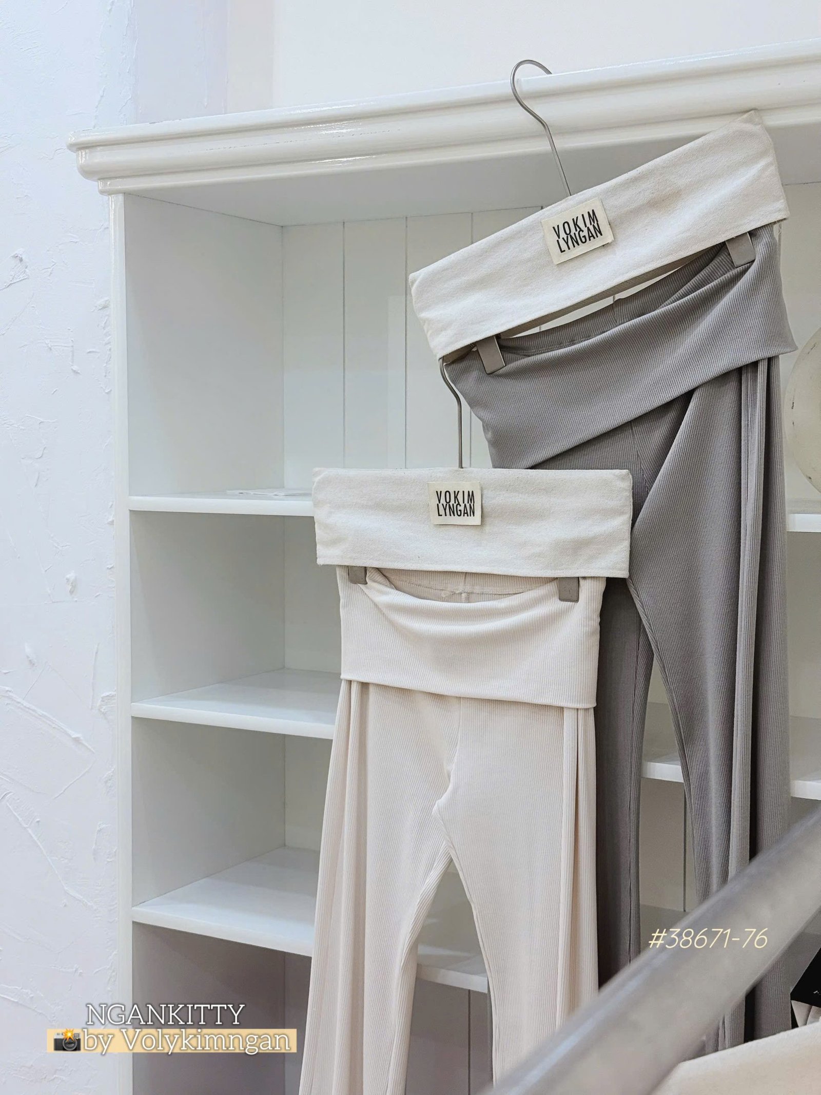 Quần legging loe lật lưng - Ảnh 11