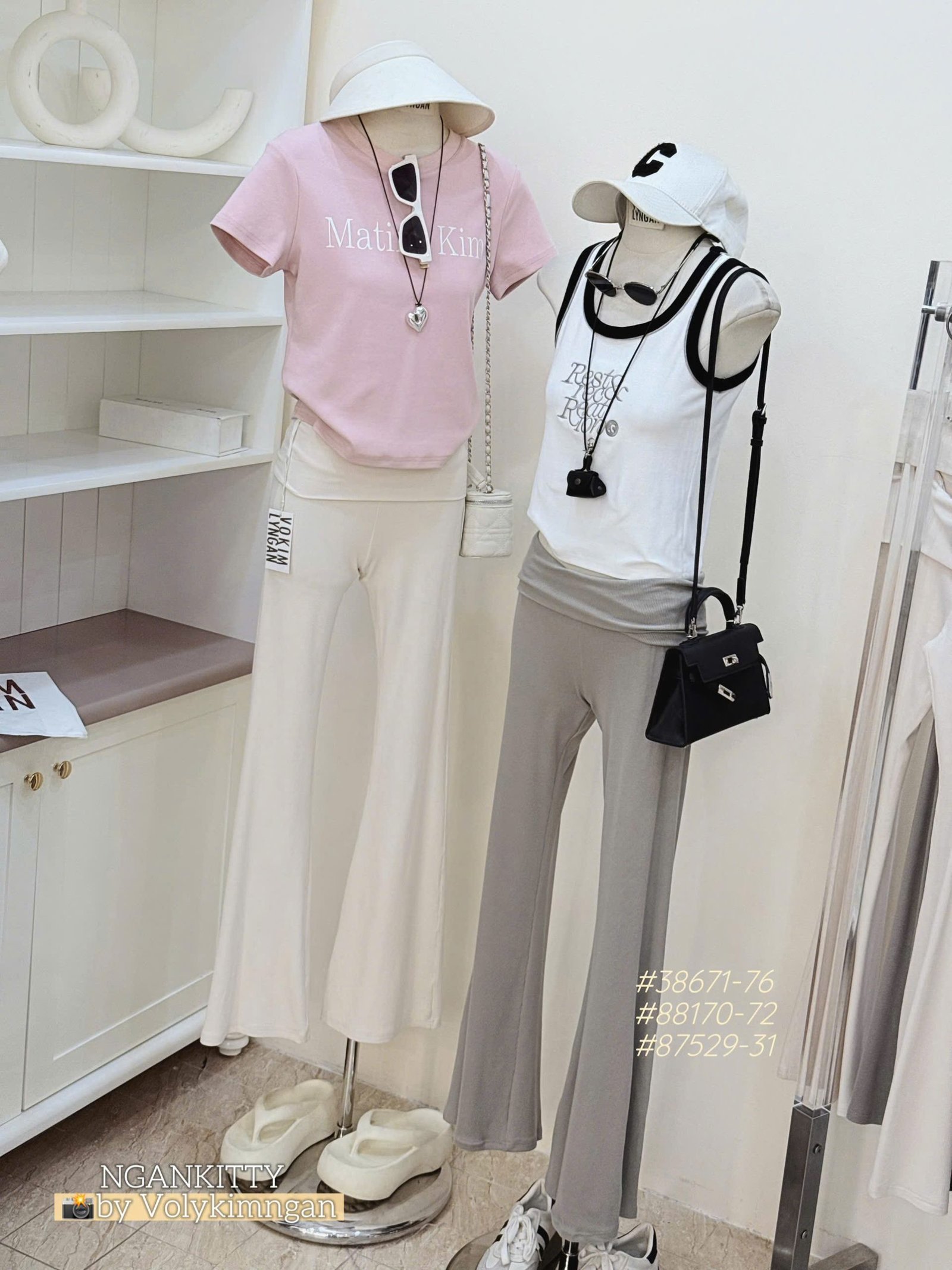 Quần legging loe lật lưng - Ảnh 10