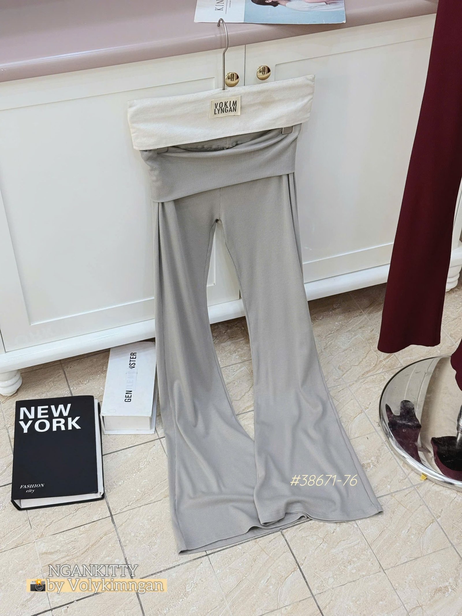 Quần legging loe lật lưng - Ảnh 9
