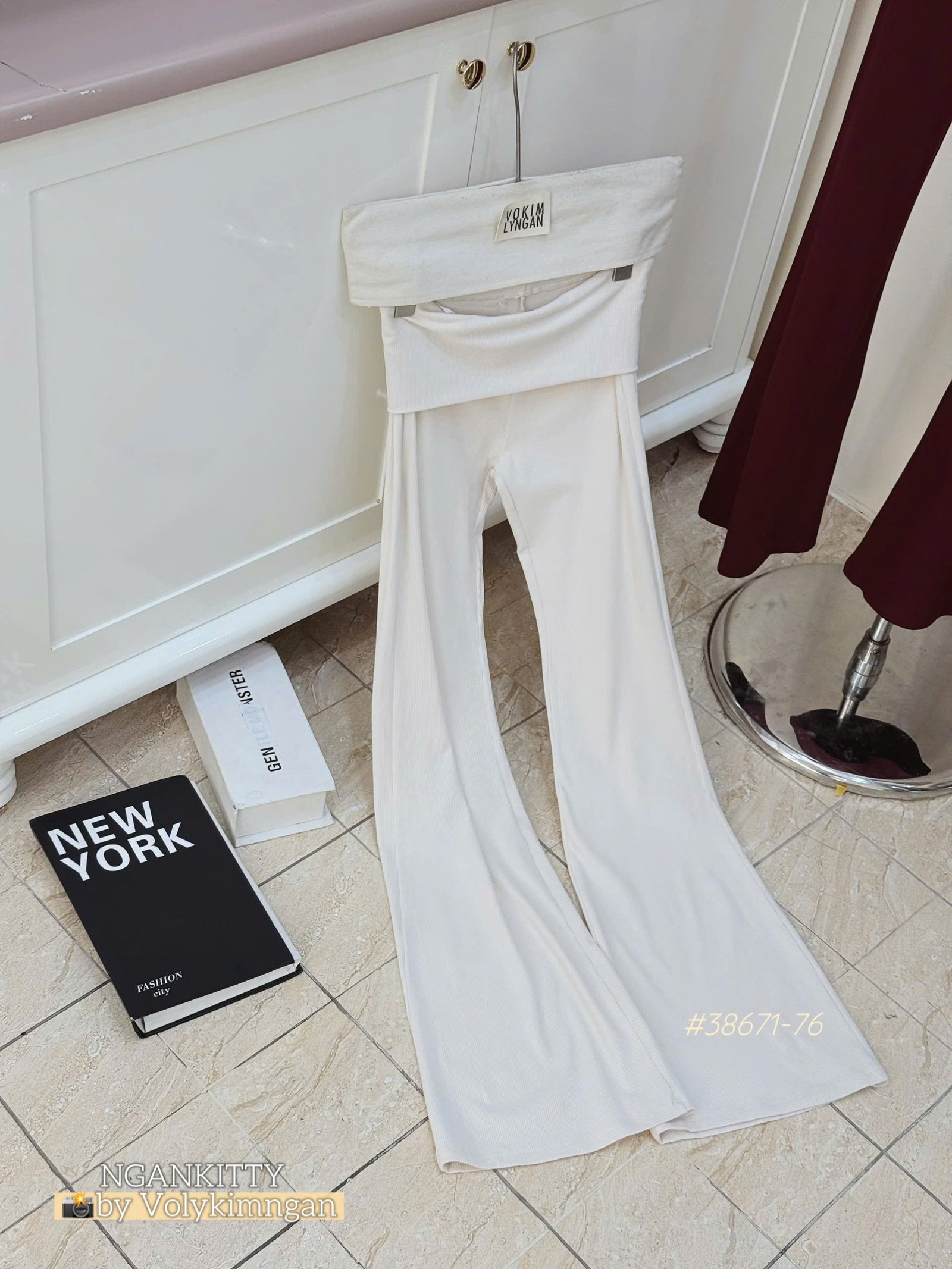 Quần legging loe lật lưng - Ảnh 8