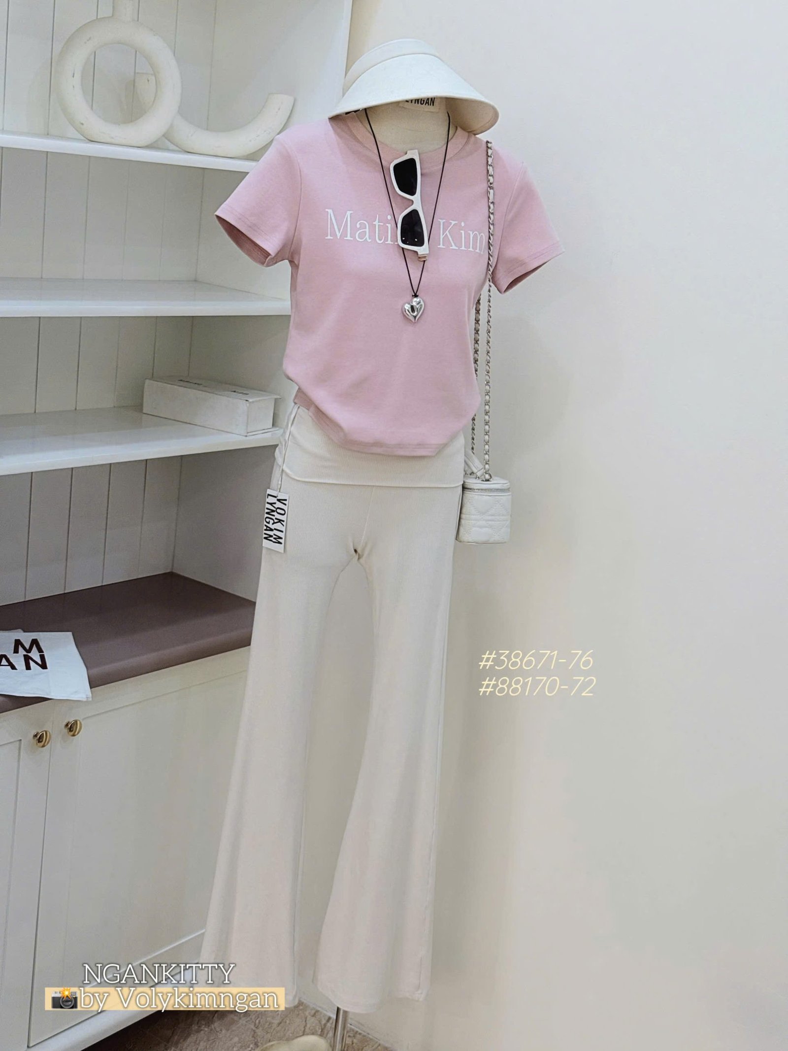 Quần legging loe lật lưng - Ảnh 4