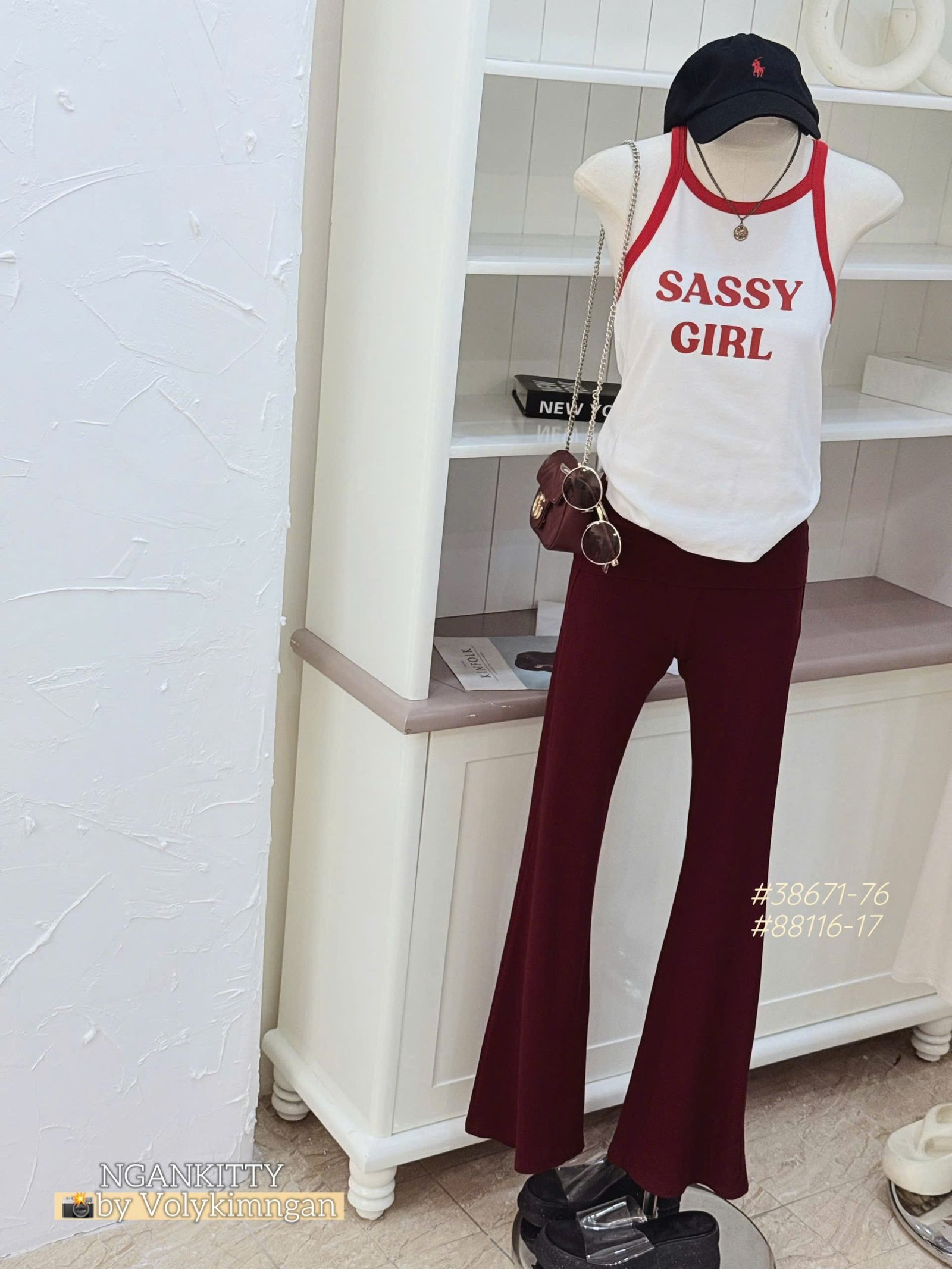 Quần legging loe lật lưng - Ảnh 2