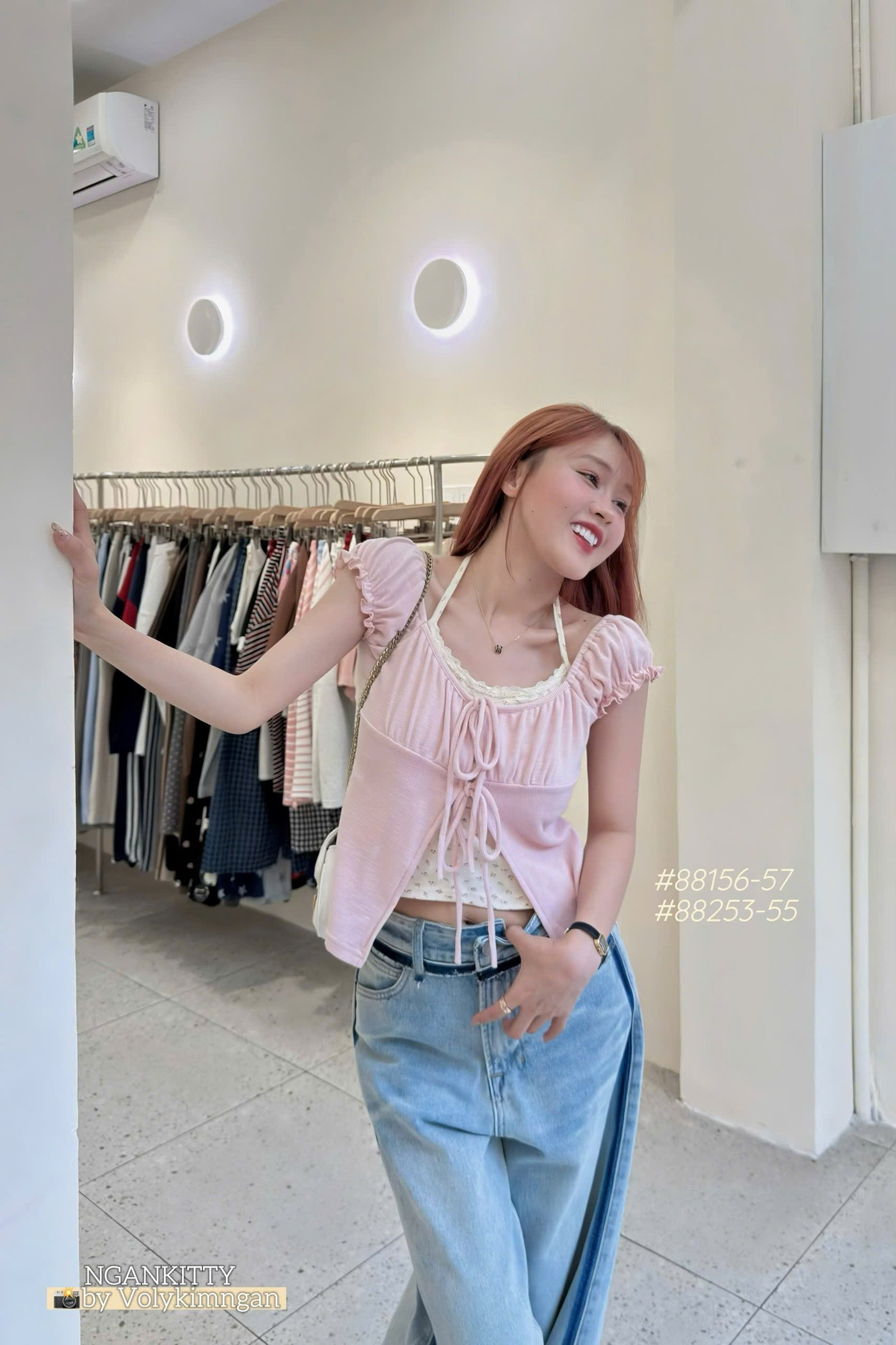 Áo 2s yếm hoa tay nhúng - Ảnh 11