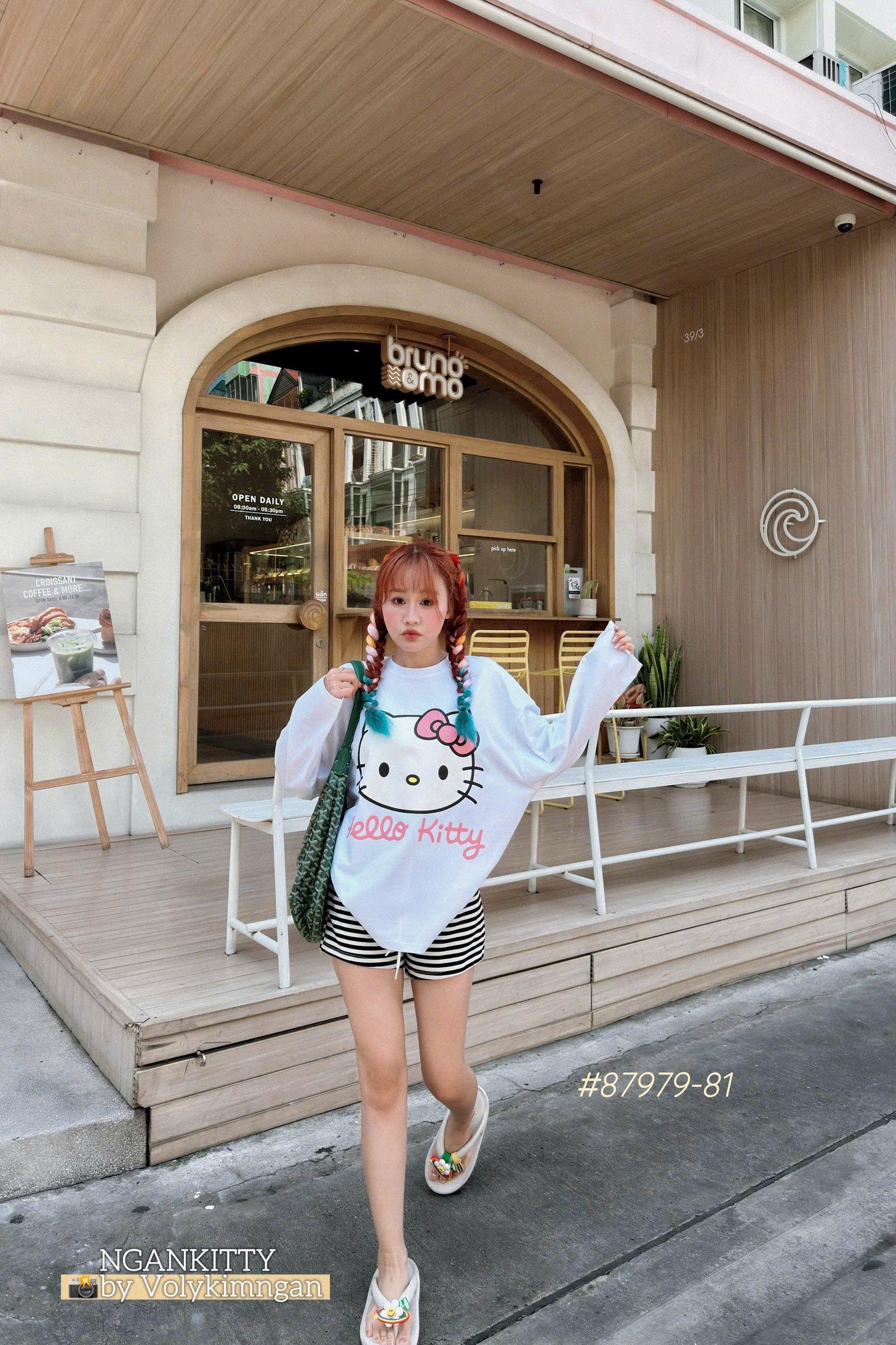 Set Hellokitty 15 short sọc