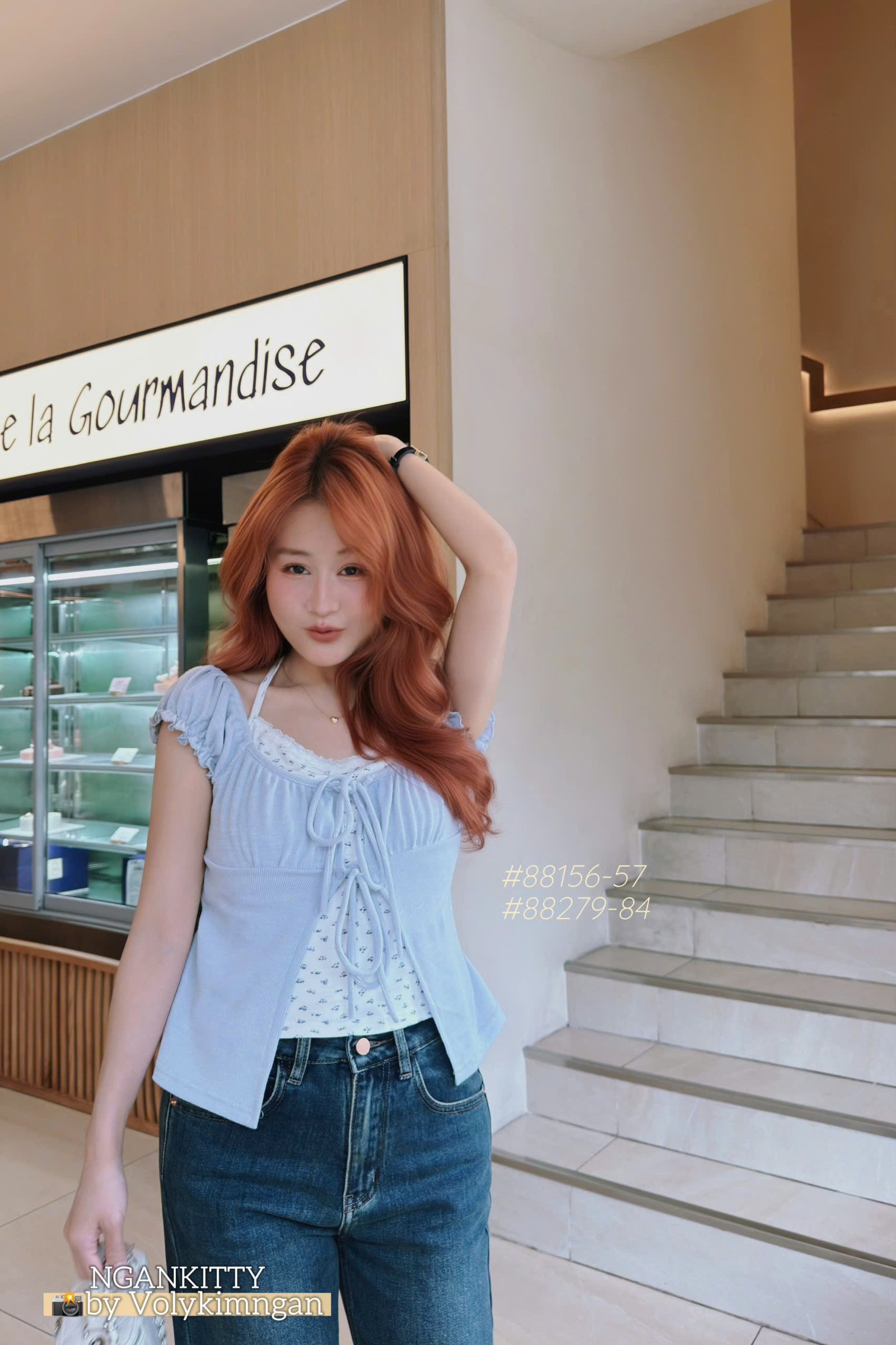Áo 2s yếm hoa tay nhúng - Ảnh 6