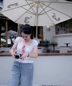 Alternative view of Áo babydoll thêu