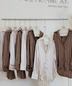 Áo Sơmi satin sọc