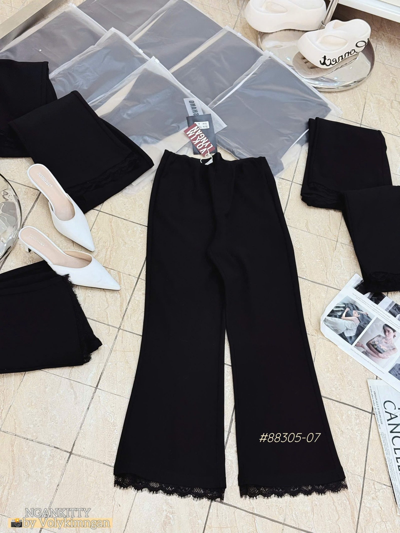 Quần Umi không lưng mix ren - Ảnh 3