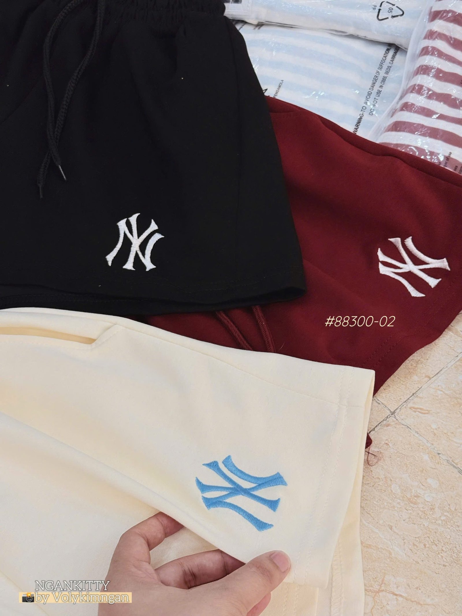 Set short sọc NY thêu xù - Ảnh 8