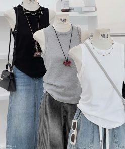 Áo basic ba lỗ trơn