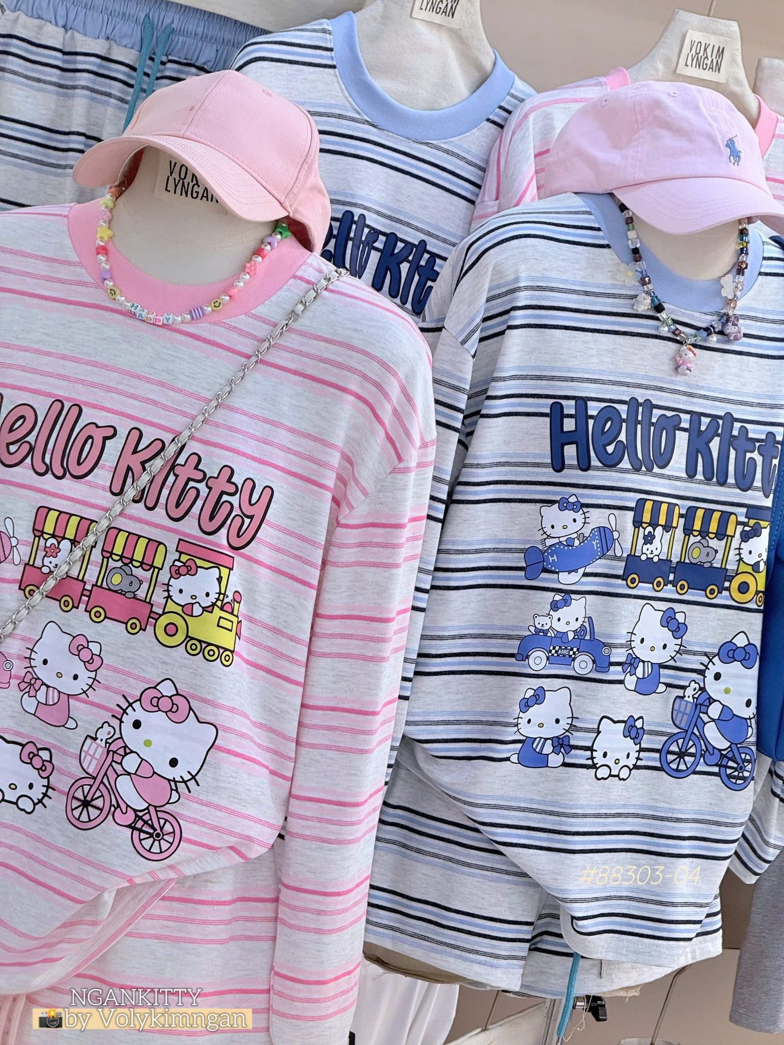 Set short sọc Hellokitty tàu hoả - Ảnh 11