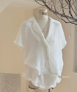 Set sơmi lỗ viền bèo